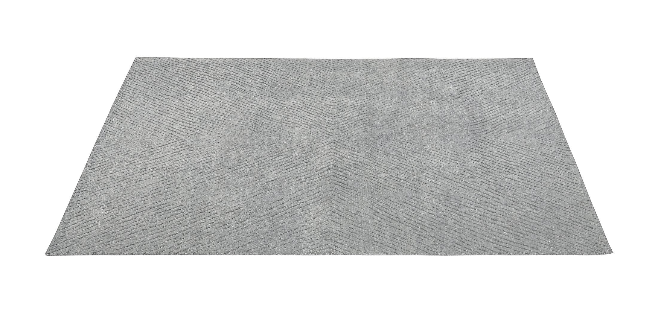 For Sale: Gray (Nickel/Carbon) Ben Soleimani Performance Setta Rug– Handknotted Soft Pile Nickel/Carbon 6'x9' 2