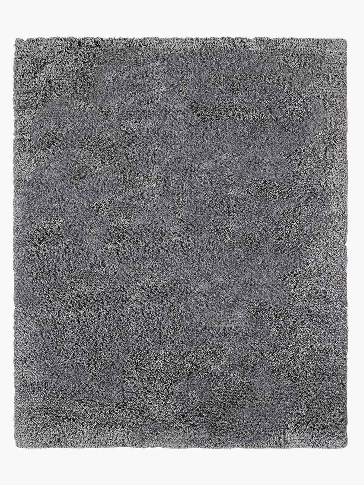 For Sale: Gray (Nickel/Carbon) Ben Soleimani Performance Shag Rug– Hand-woven Ultra-plush 6'x9'
