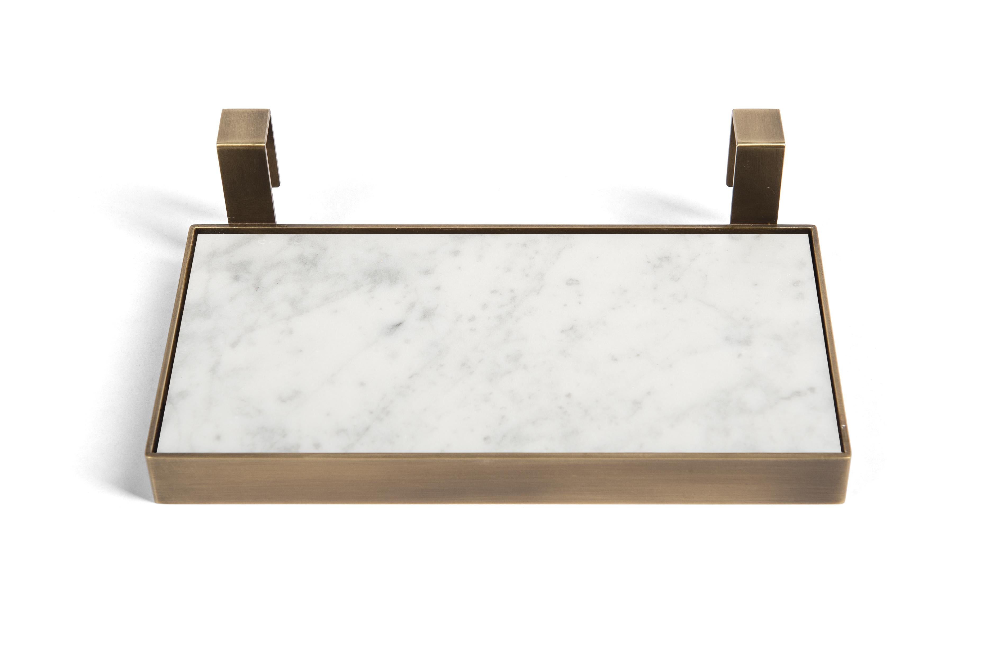Im Angebot: Salvatori TABL-EAU-Tablett von Silvia Fanticelli, White (Bianco Carrara) 2