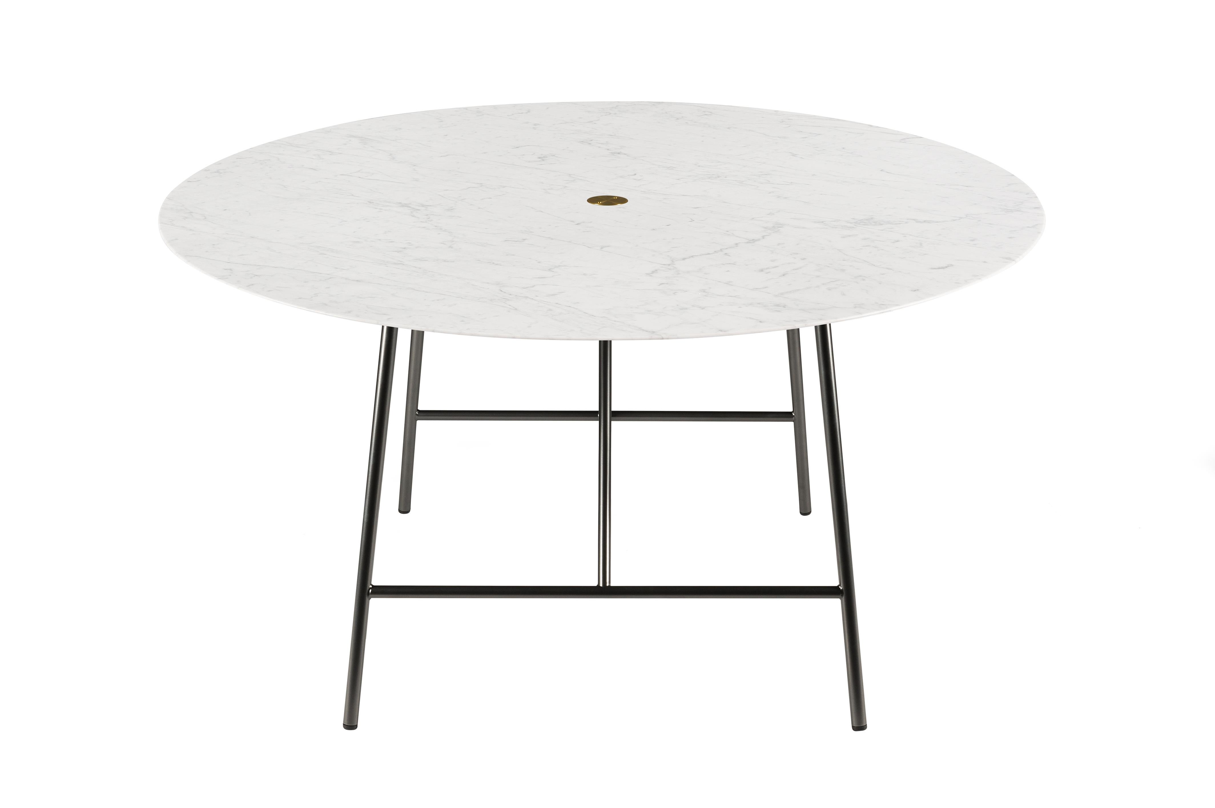 For Sale: White (Bianco Carrara) Salvatori Medium W Round Dining Table 3