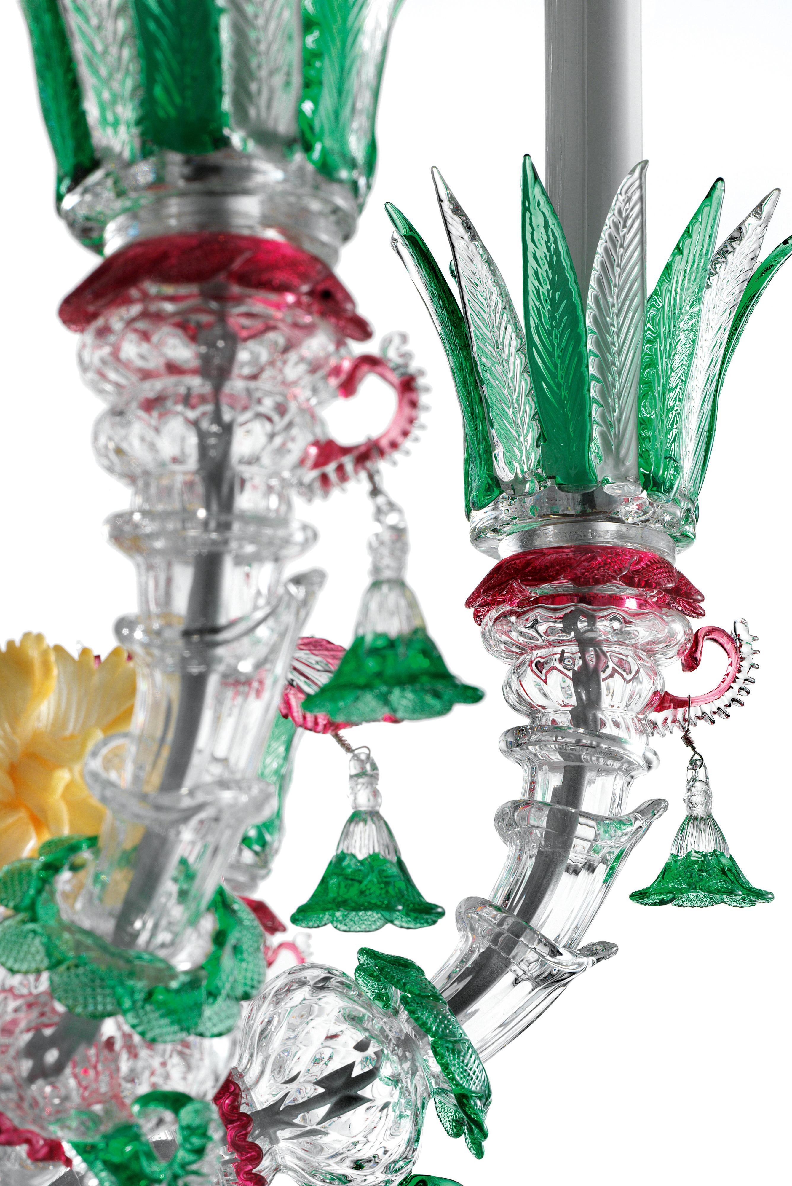 Multi (Polychrome_PC) Lustre 4607 36 en verre de cristal, par Barovier&Toso 4