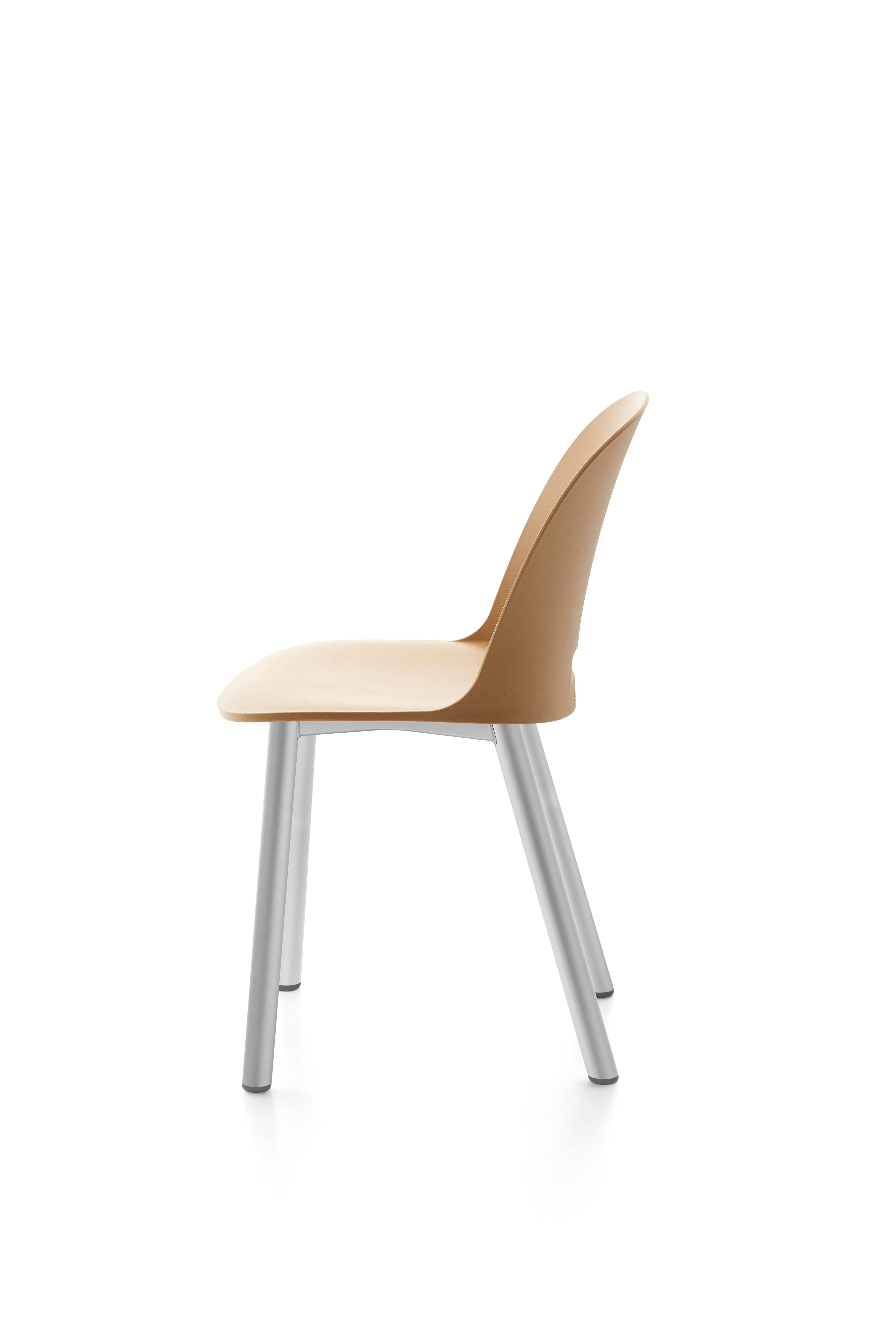 For Sale: Beige (Alfi Sand) Emeco Alfi High Back Chair with Aluminum Frame by Jasper Morrison 2