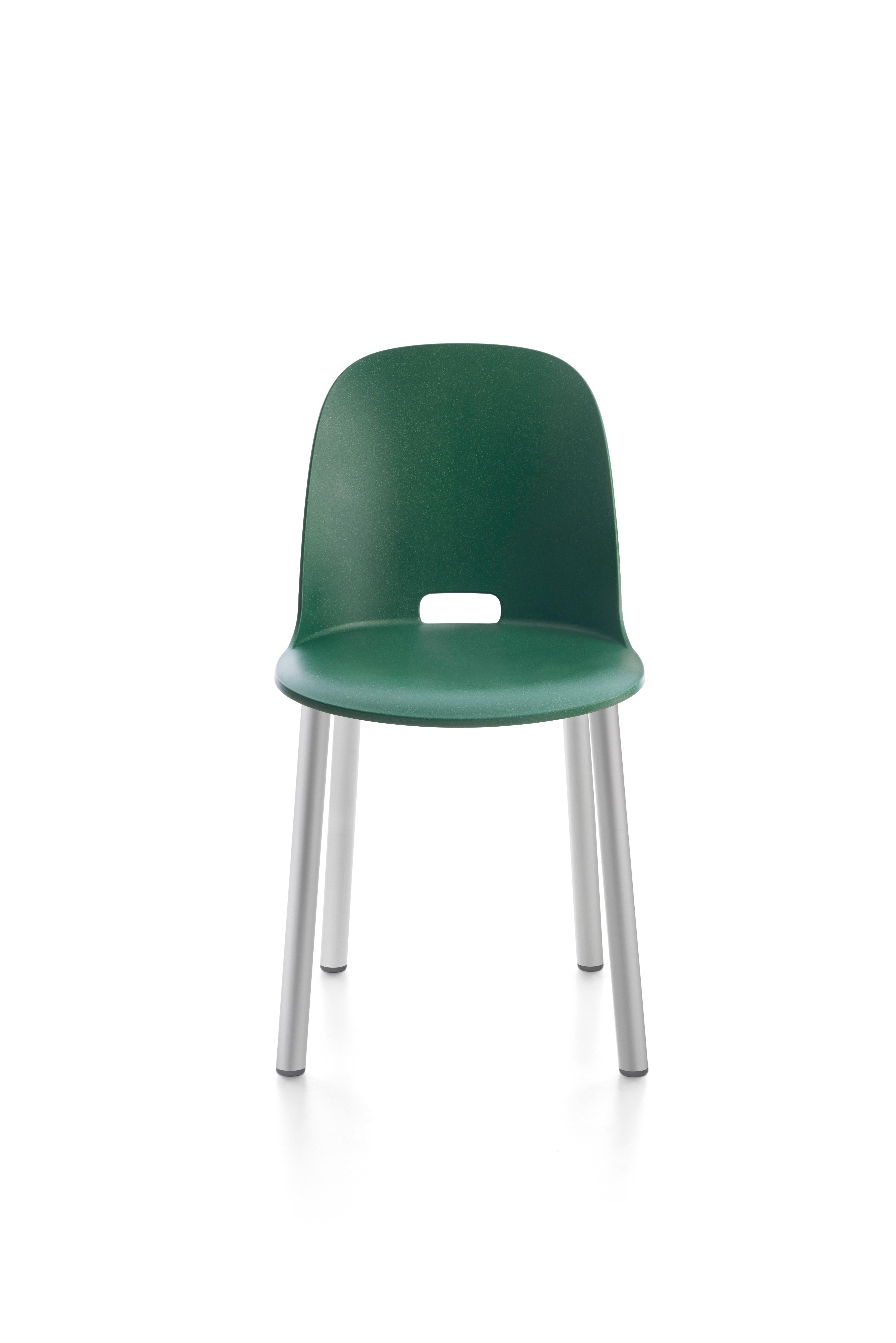 For Sale: Green (Alfi Green) Emeco Alfi High Back Chair with Aluminum Frame by Jasper Morrison