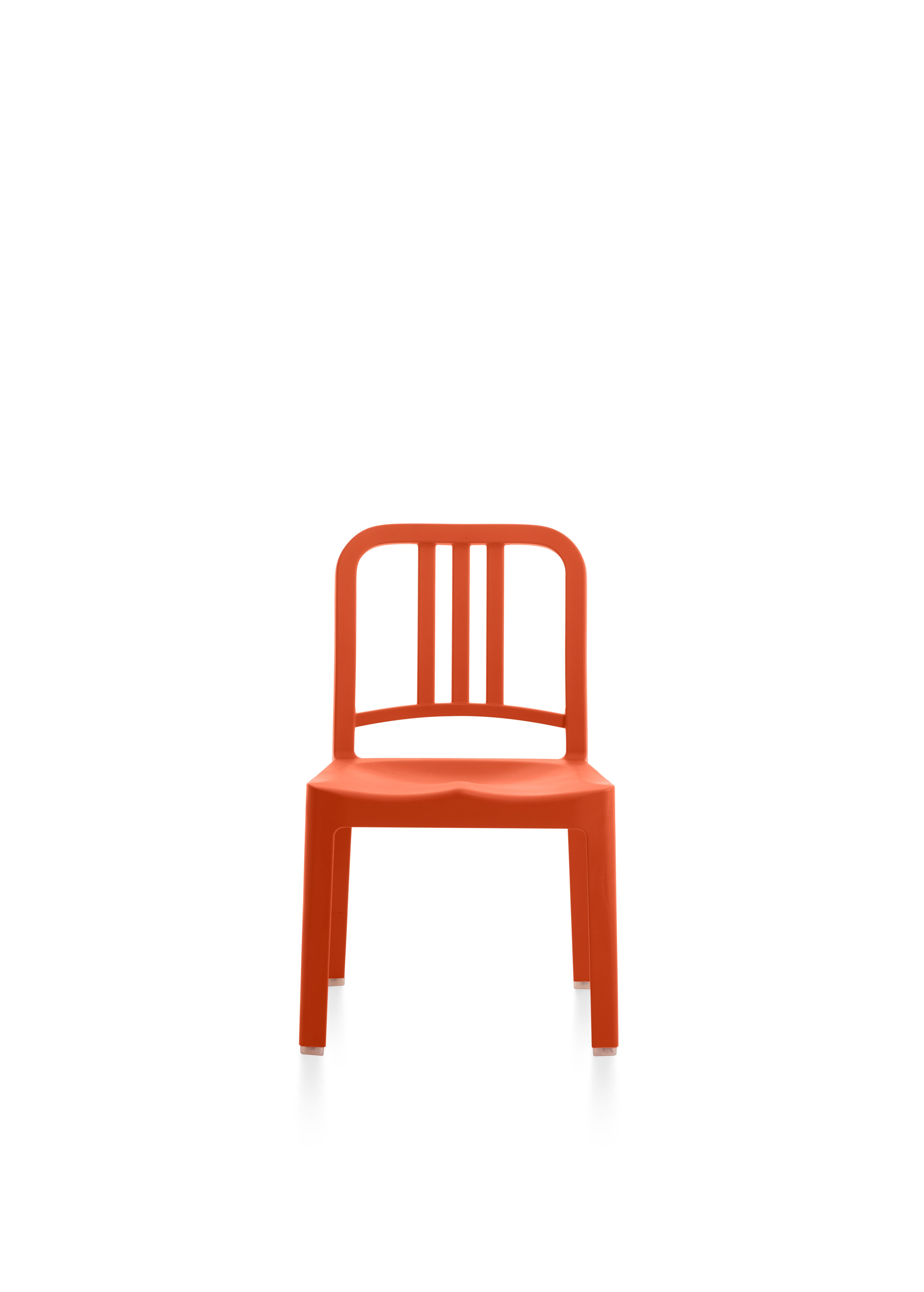 For Sale: Orange (Persimmon) 111 Navy Mini Chair by Coca-Cola