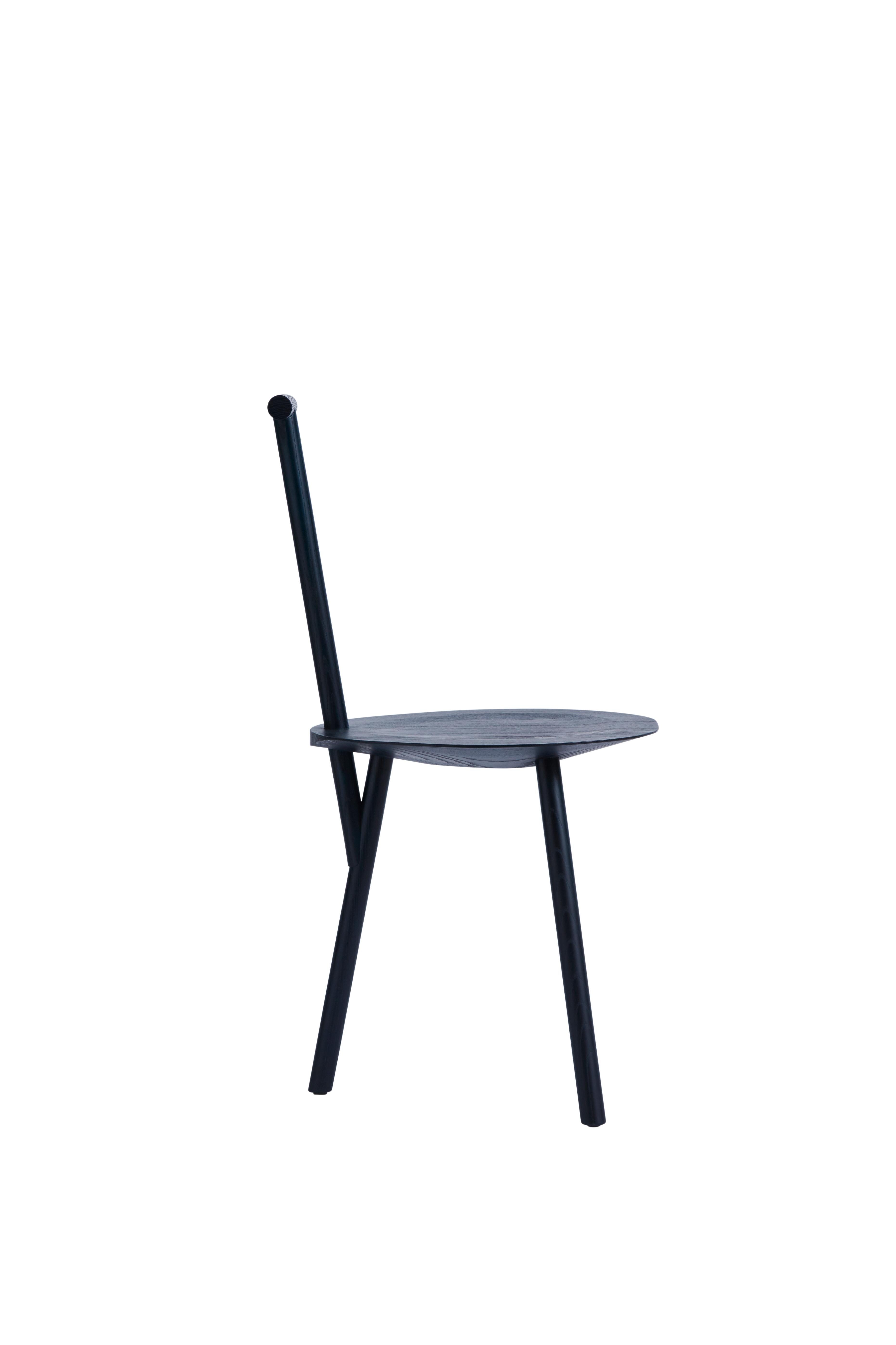 For Sale: Blue (Navy Blue) Spade Ashwood Corner Chair by Faye Toogood 2