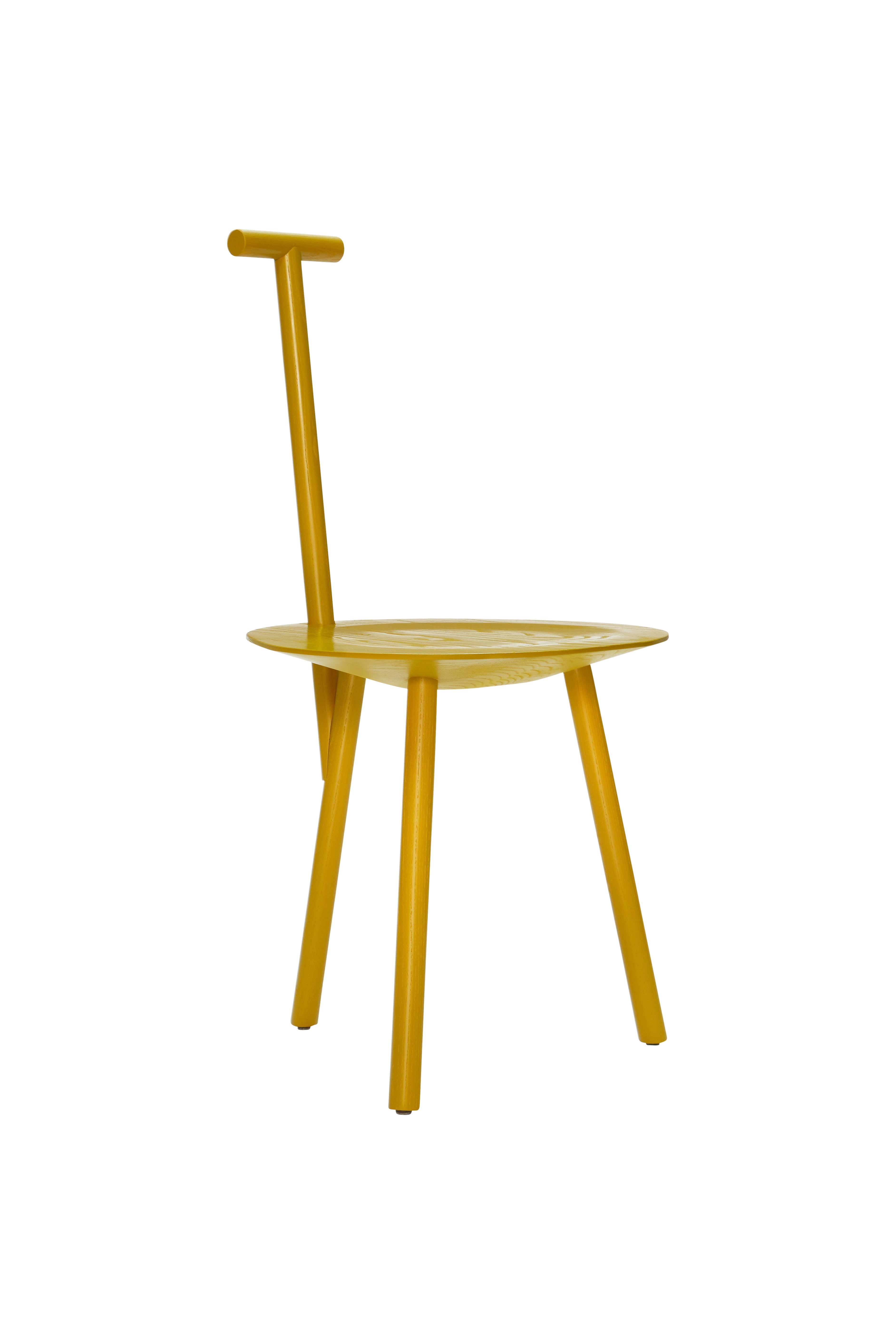 For Sale: Yellow (Turmeric Yellow) Spade Ashwood Corner Chair by Faye Toogood