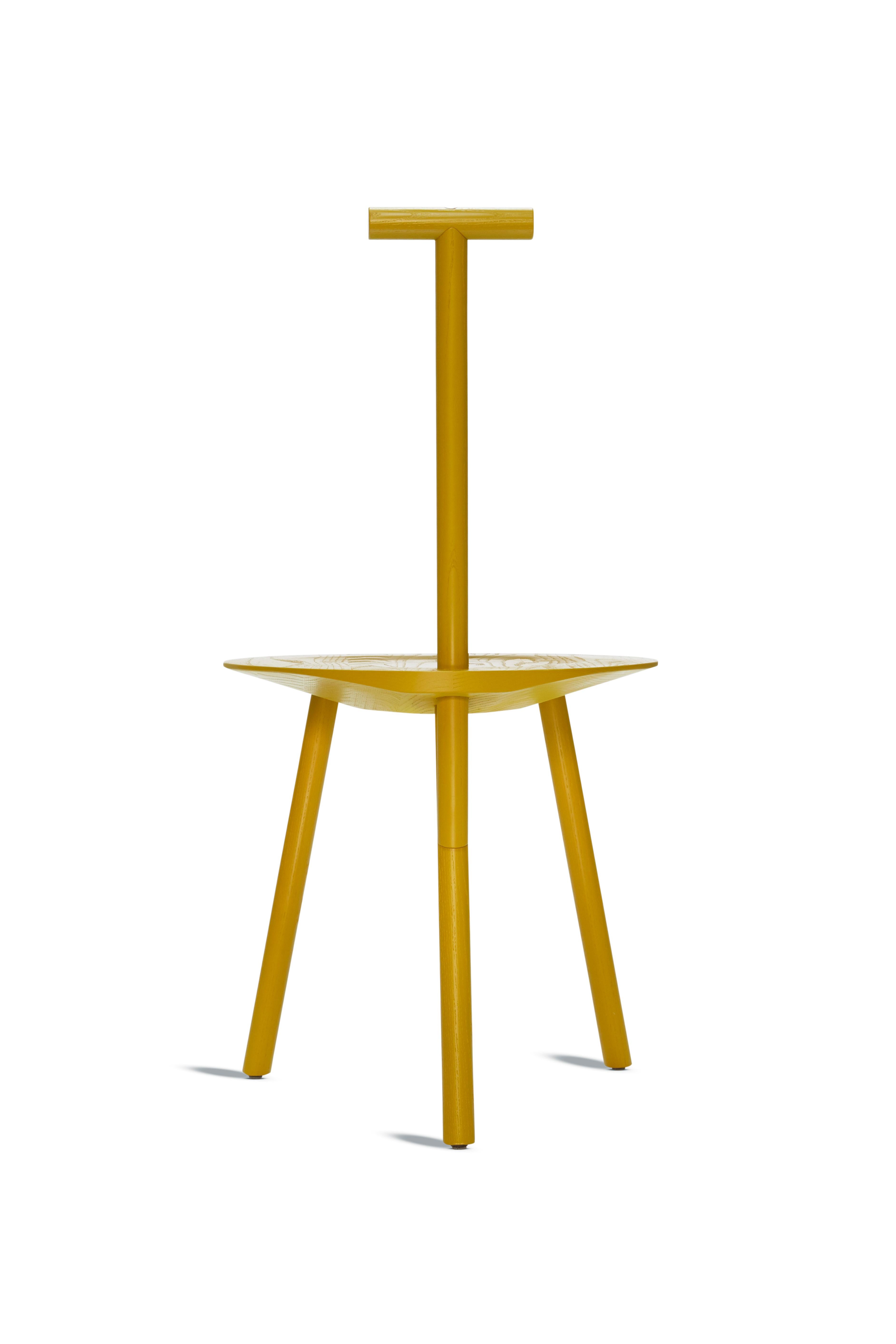 For Sale: Yellow (Turmeric Yellow) Spade Ashwood Corner Chair by Faye Toogood 2