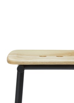 Tubby Tube Low Stool with Wooden Seat by Faye Toogood
