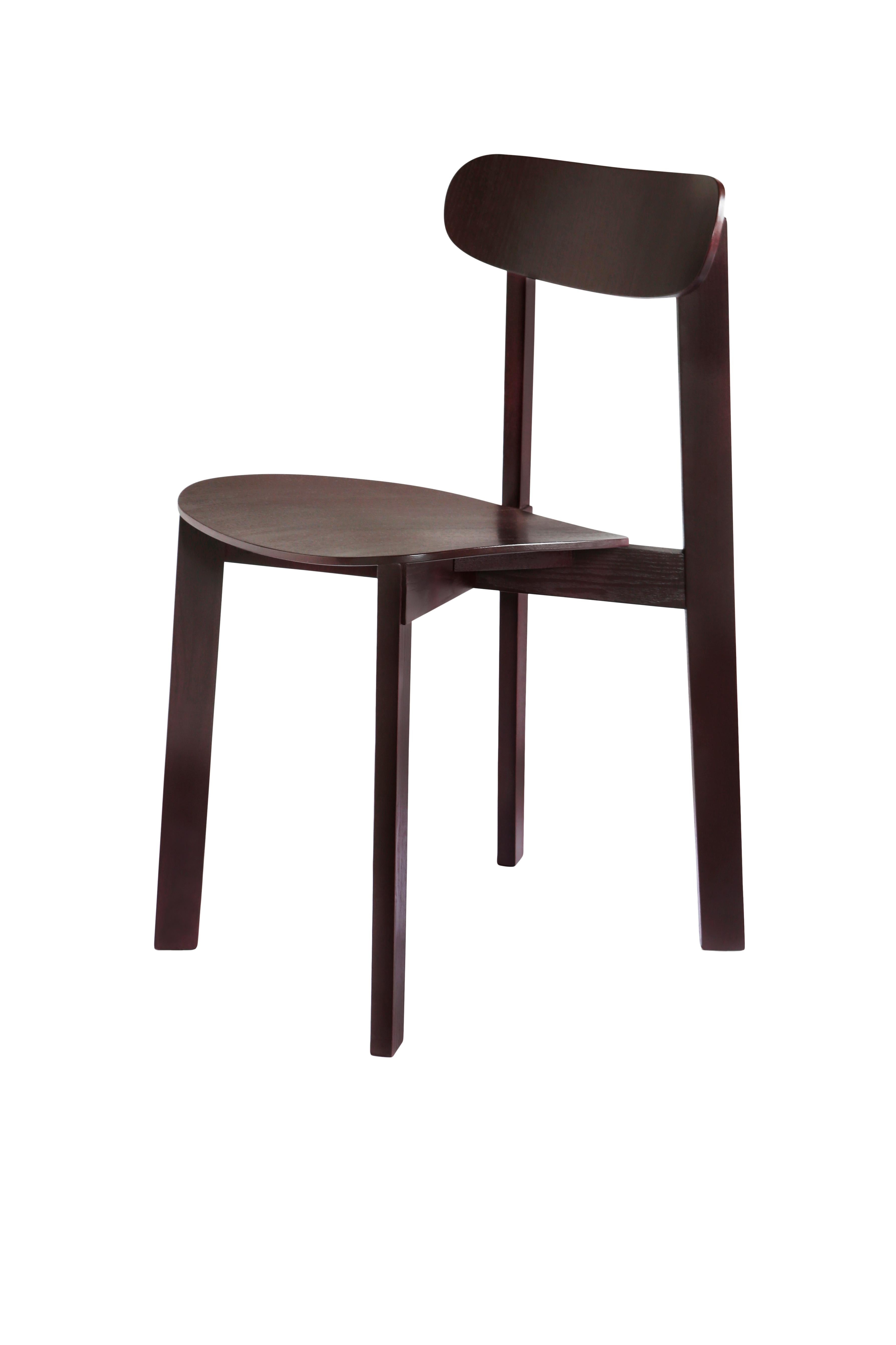 For Sale: Purple (Fig Purple) Bondi Stackable Dining Chair in Ashwood