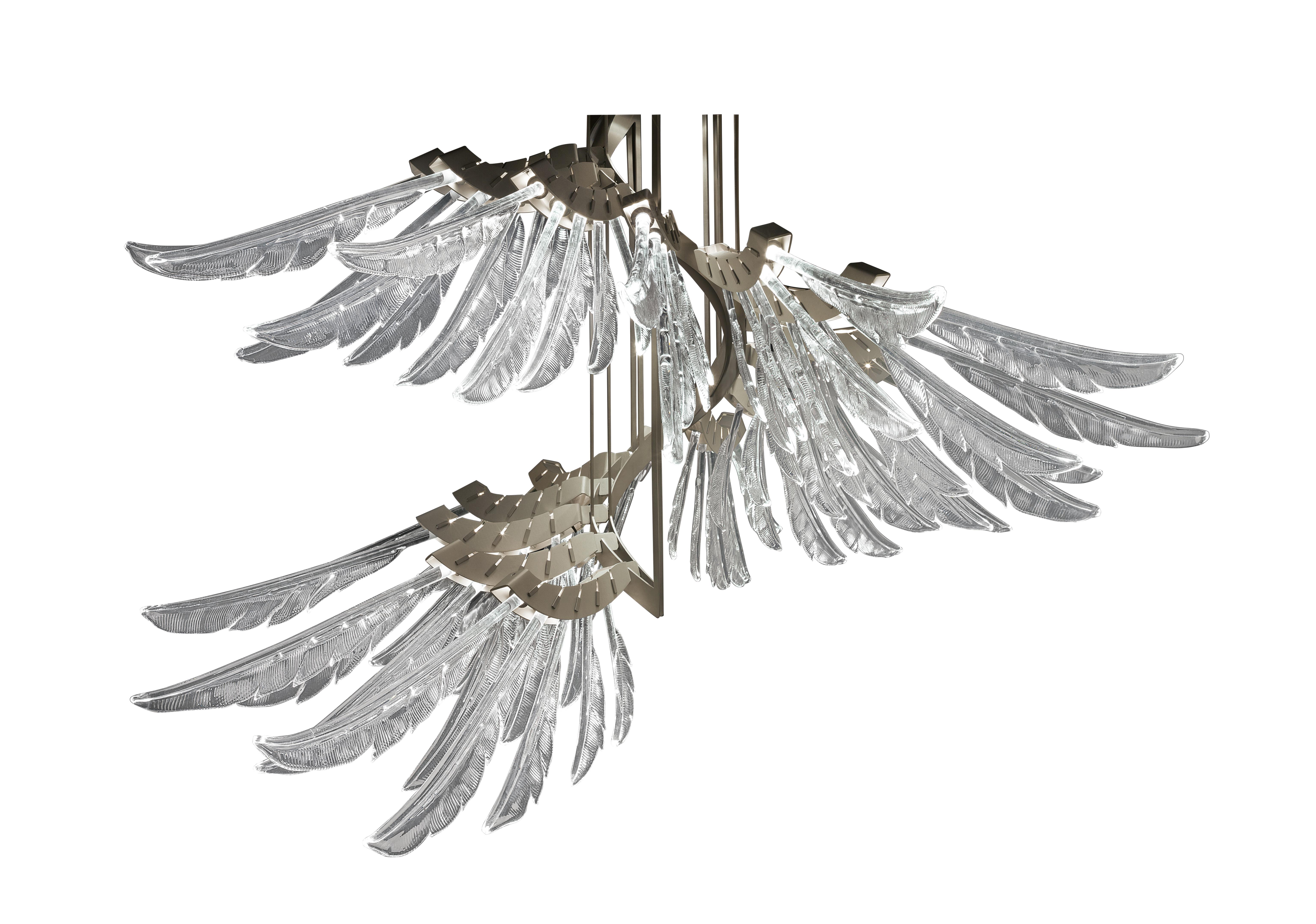 Clear (Crystal_CC) Angel 7248 Suspension Lamp in Glass, by AI Design from Barovier&Toso 2