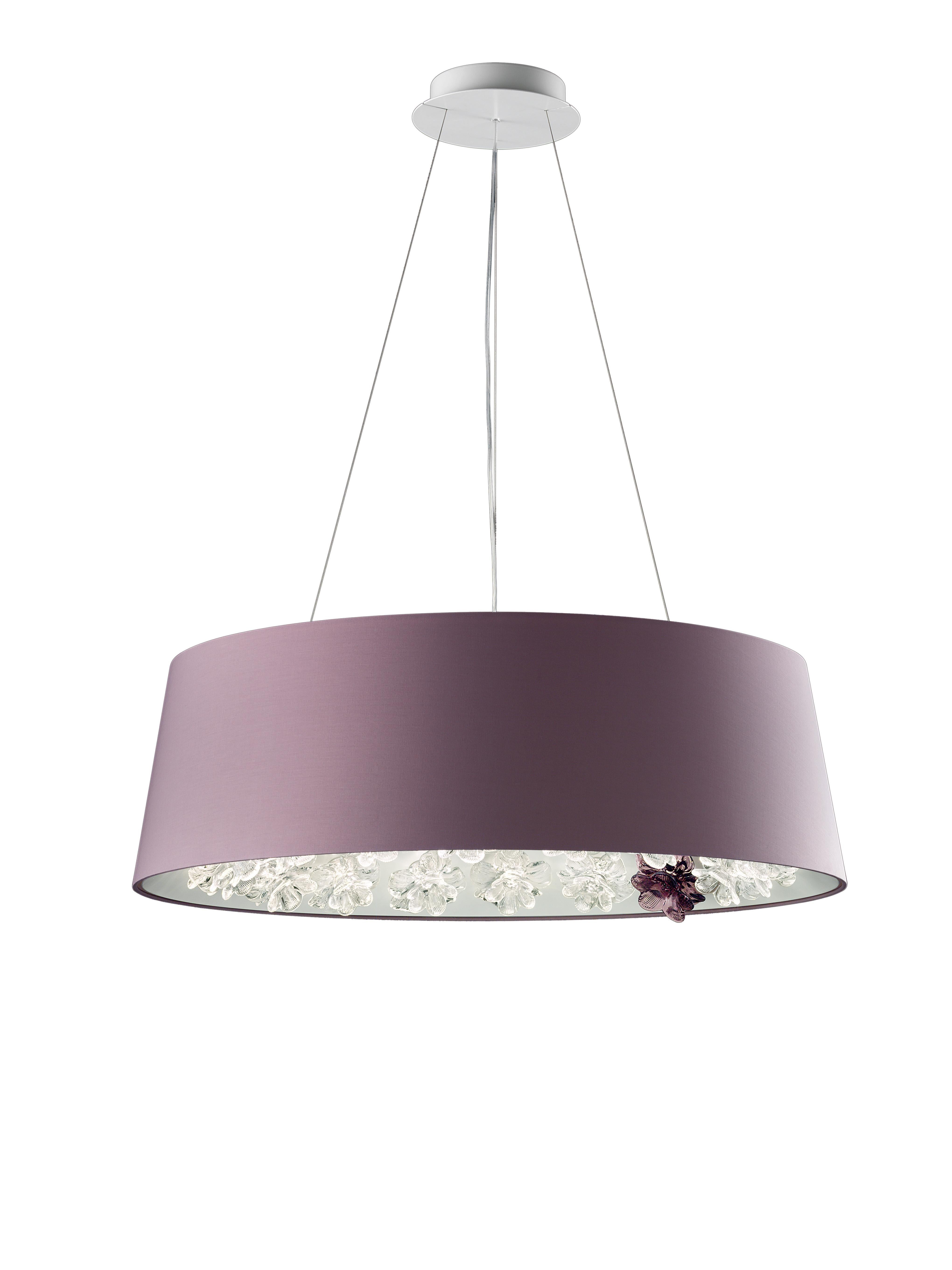 Purple (Violet_CV) New Eden 7346 Suspension Lamp in Glass, by Daniela Puppa and Francesca Martelli