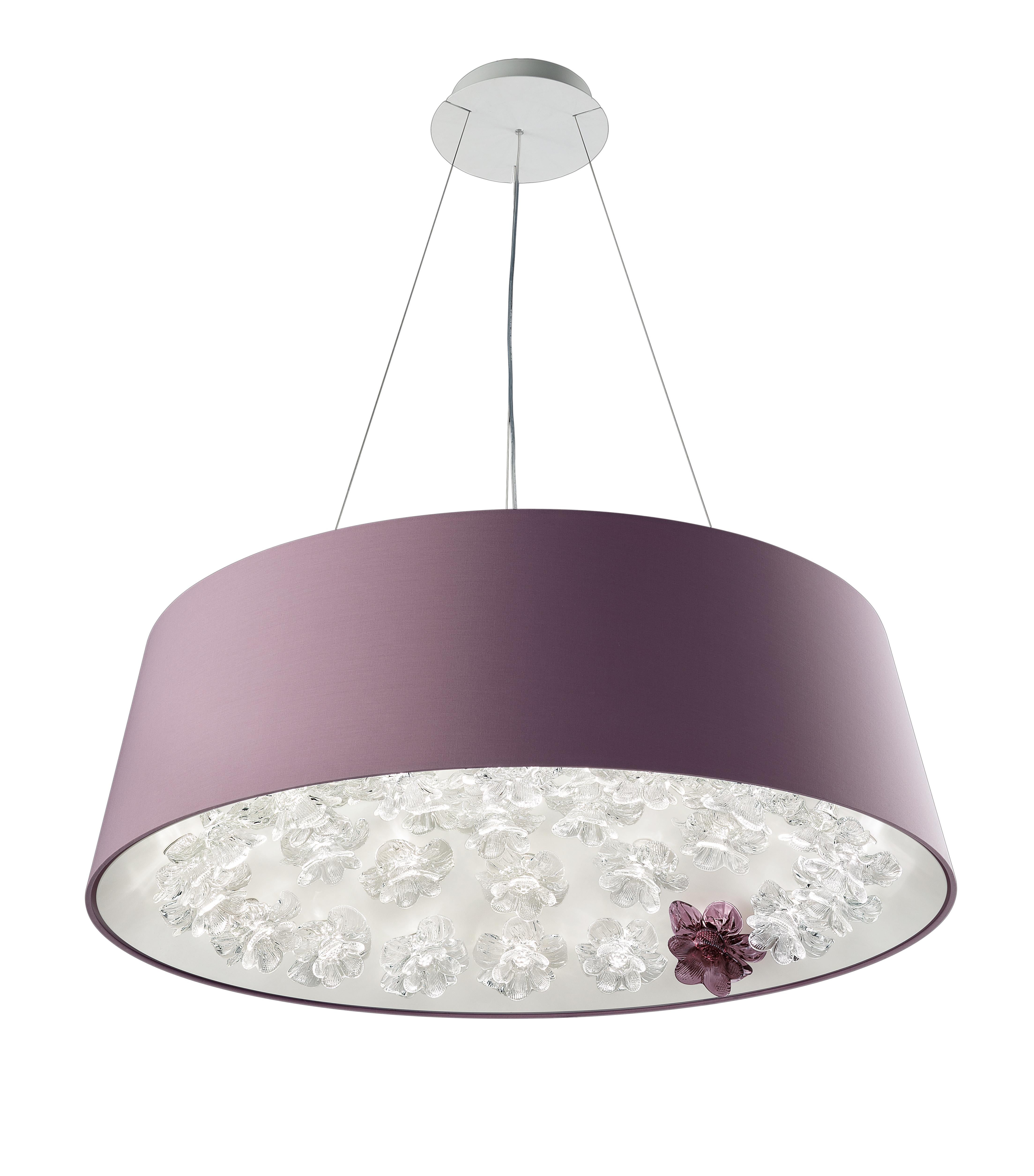 Purple (Violet_CV) New Eden 7346 Suspension Lamp in Glass, by Daniela Puppa and Francesca Martelli 2