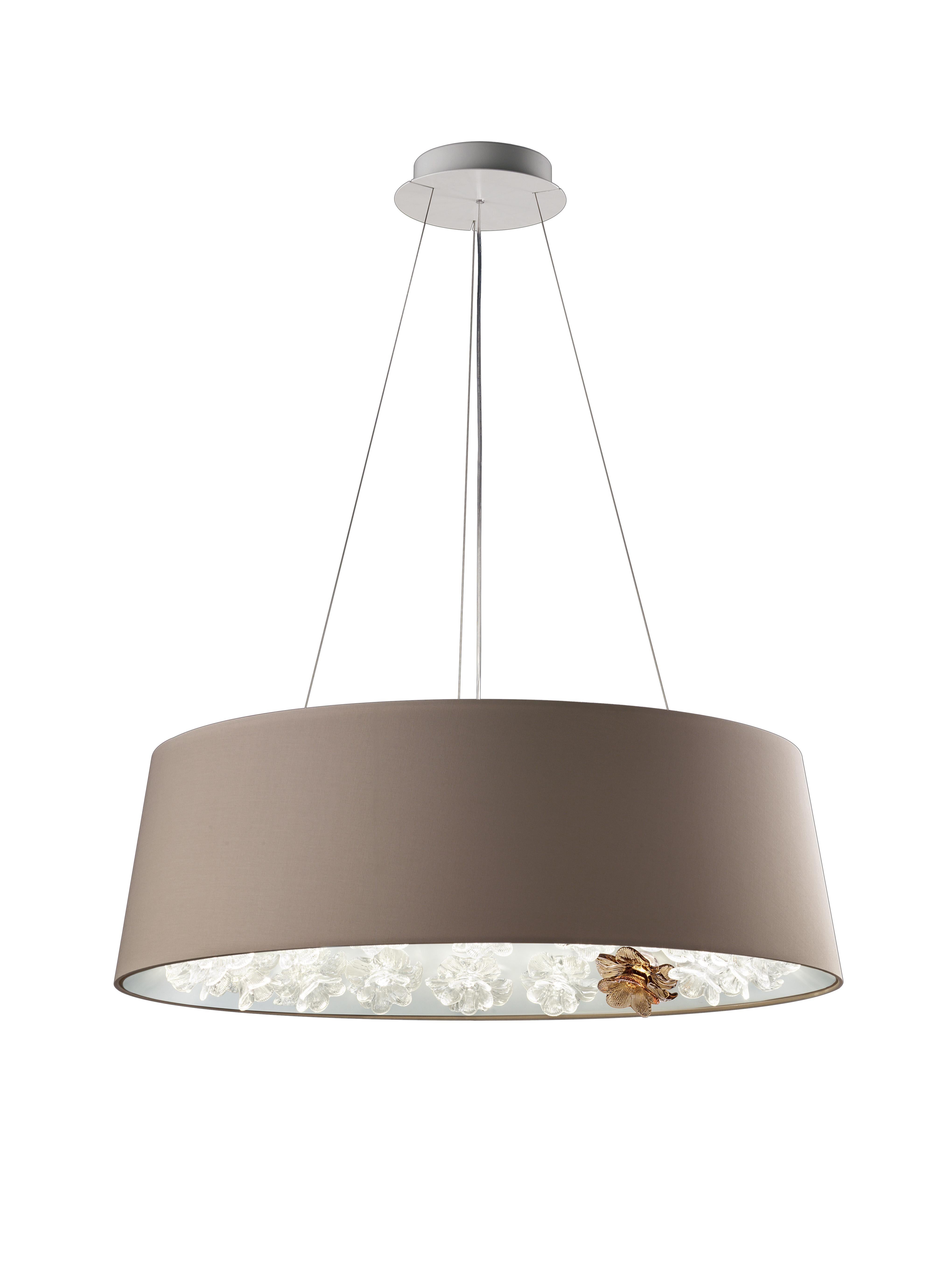 Brown (Brown_CW) New Eden 7346 Suspension Lamp in Glass, by Daniela Puppa and Francesca Martelli