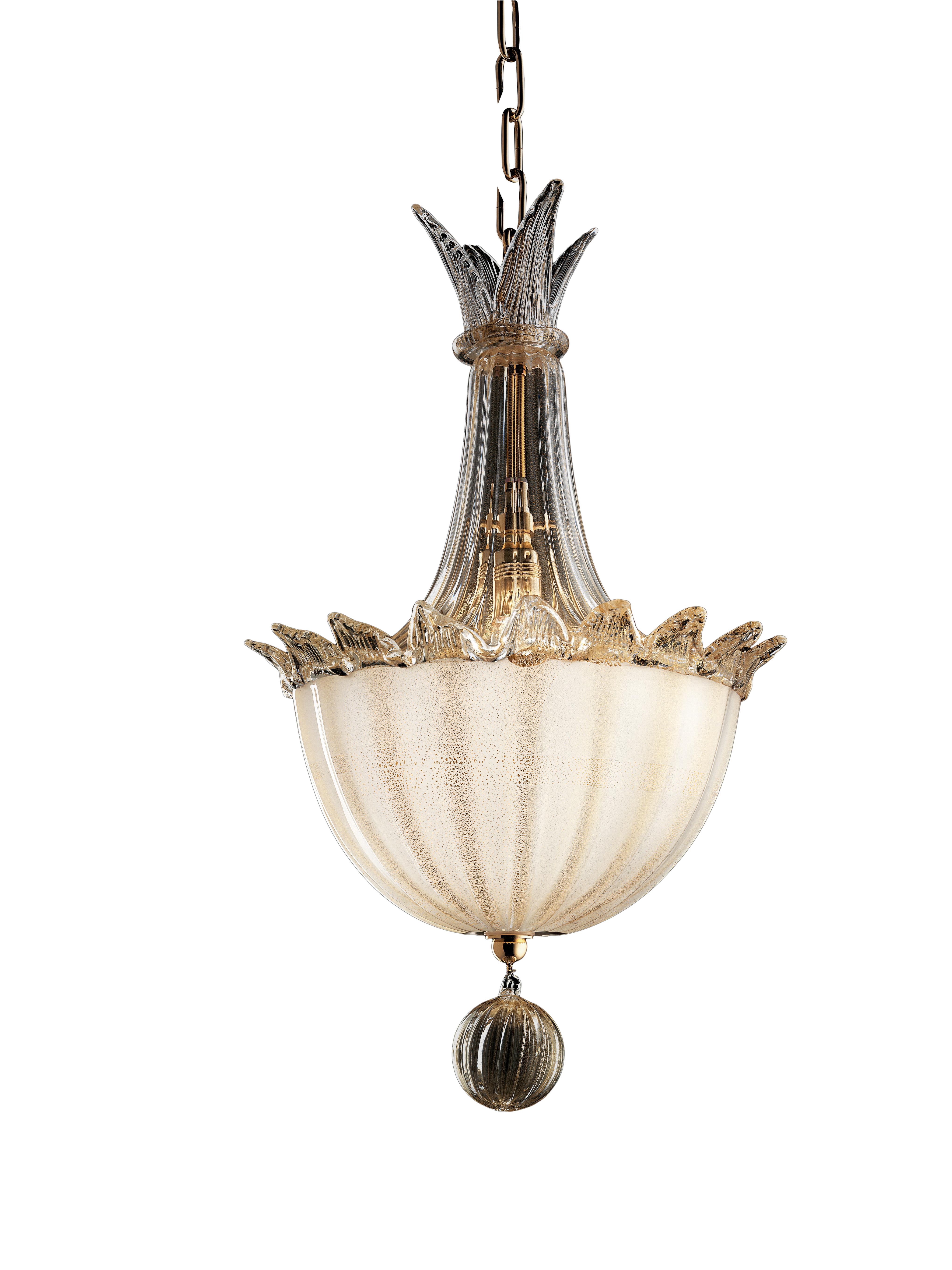 Hängeleuchte 4428 von Fanali Veneziani aus Glas, von Barovier&Toso, Beige(Beige Gold_OB)