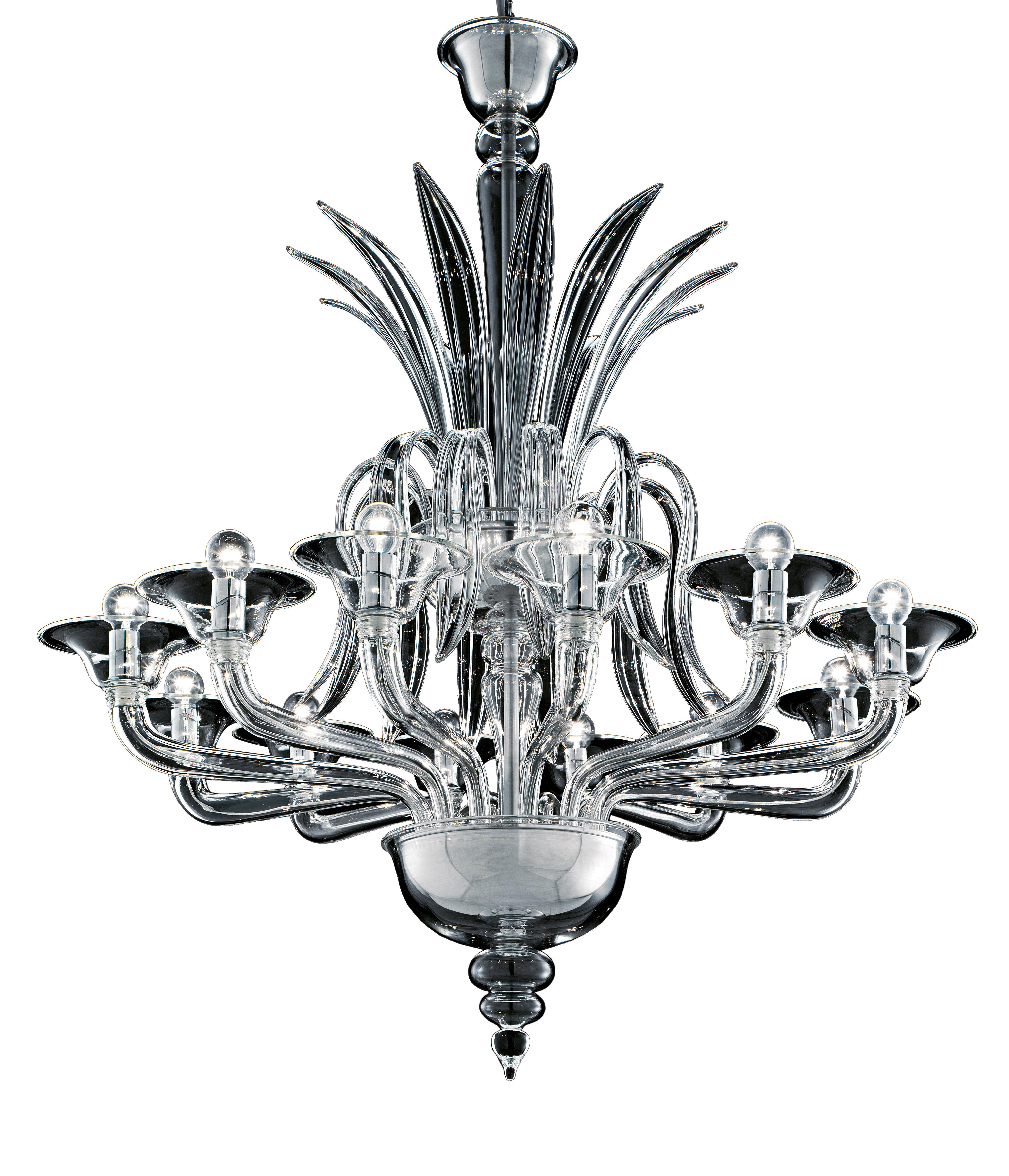 Odile 5307 12, Kronleuchter aus Glas, von Barovier&Toso, Clear(Crystal_CC)