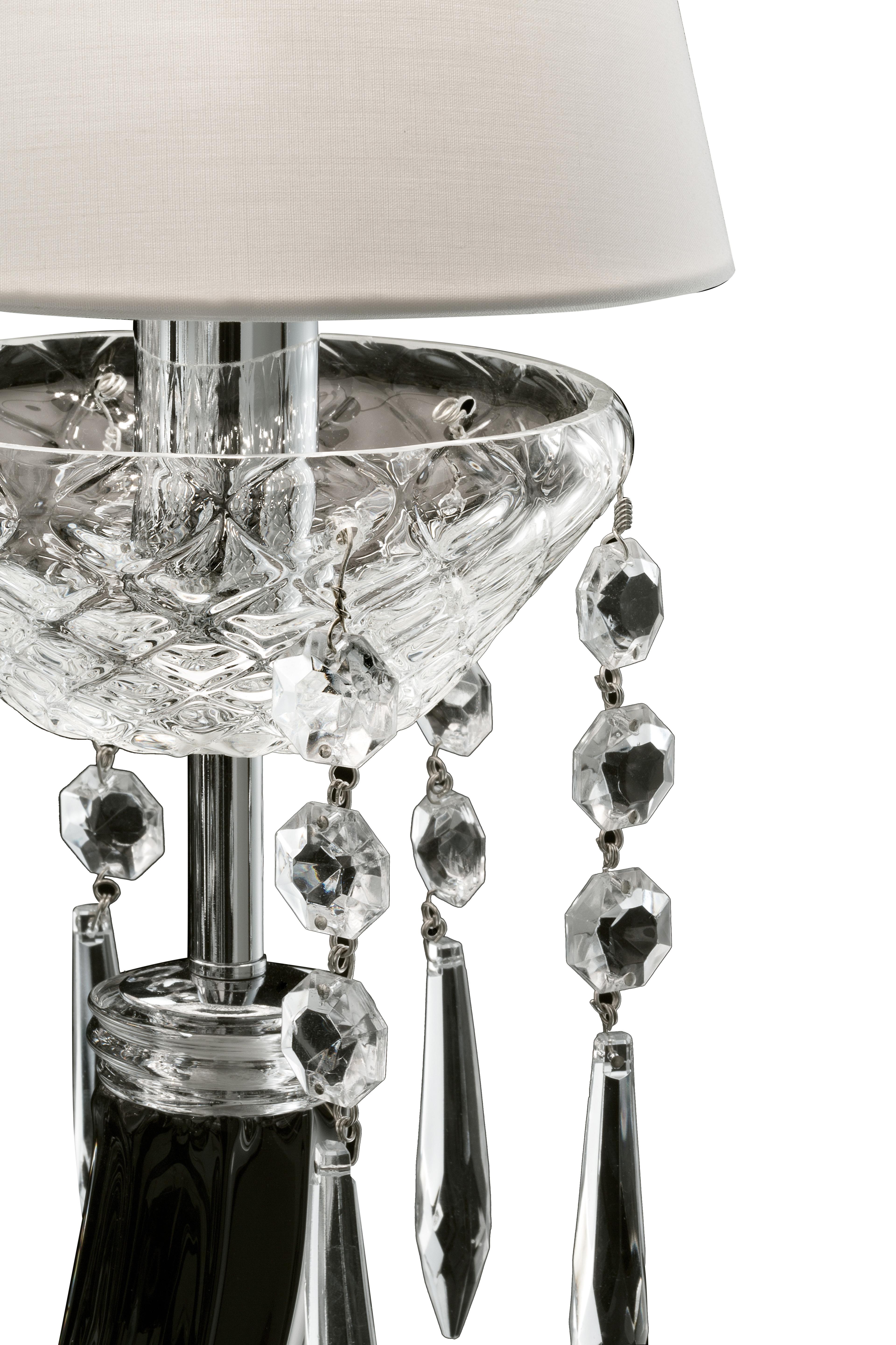 Black (Black_NN) President 5695 14 Chandelier in Glass with White Shade, by Barovier & Toso 4