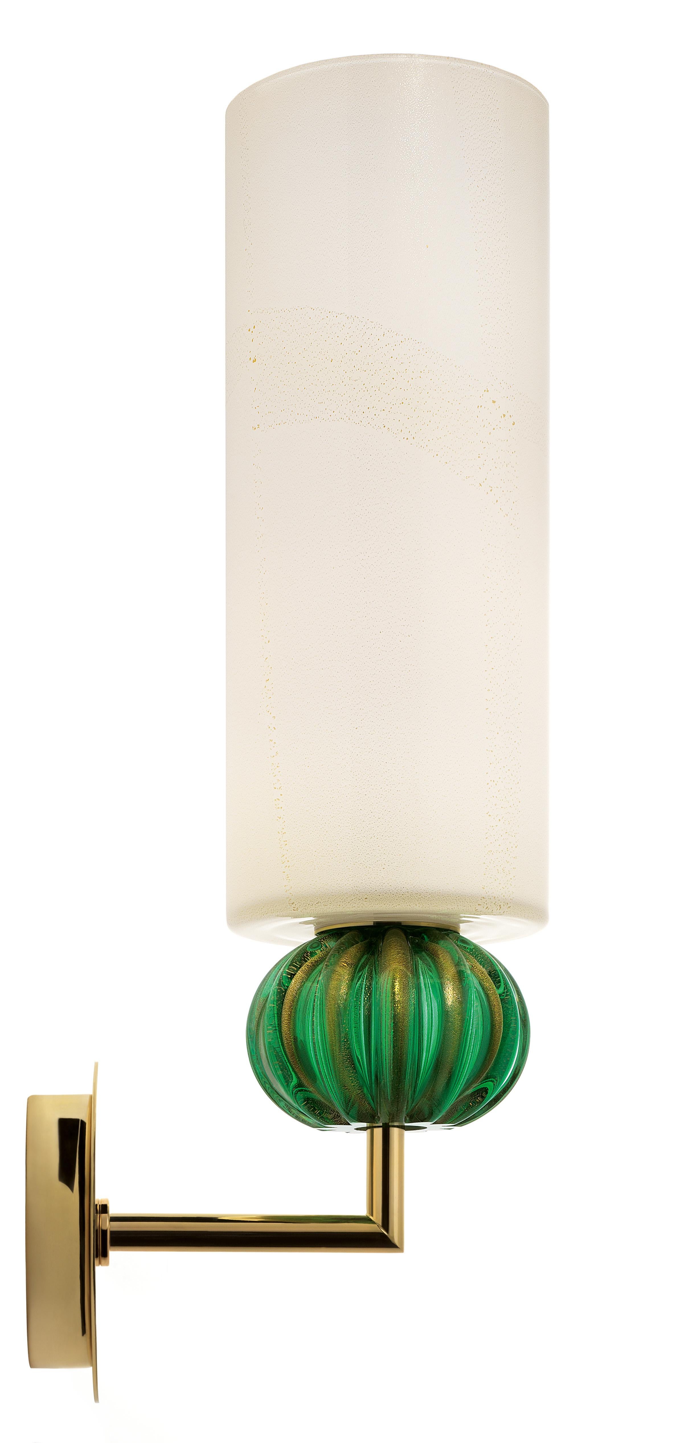 Green (Beige Gold/Gold Green_OW) Gallia 5627 Wall Sconce in Glass, by Barovier & Toso 2