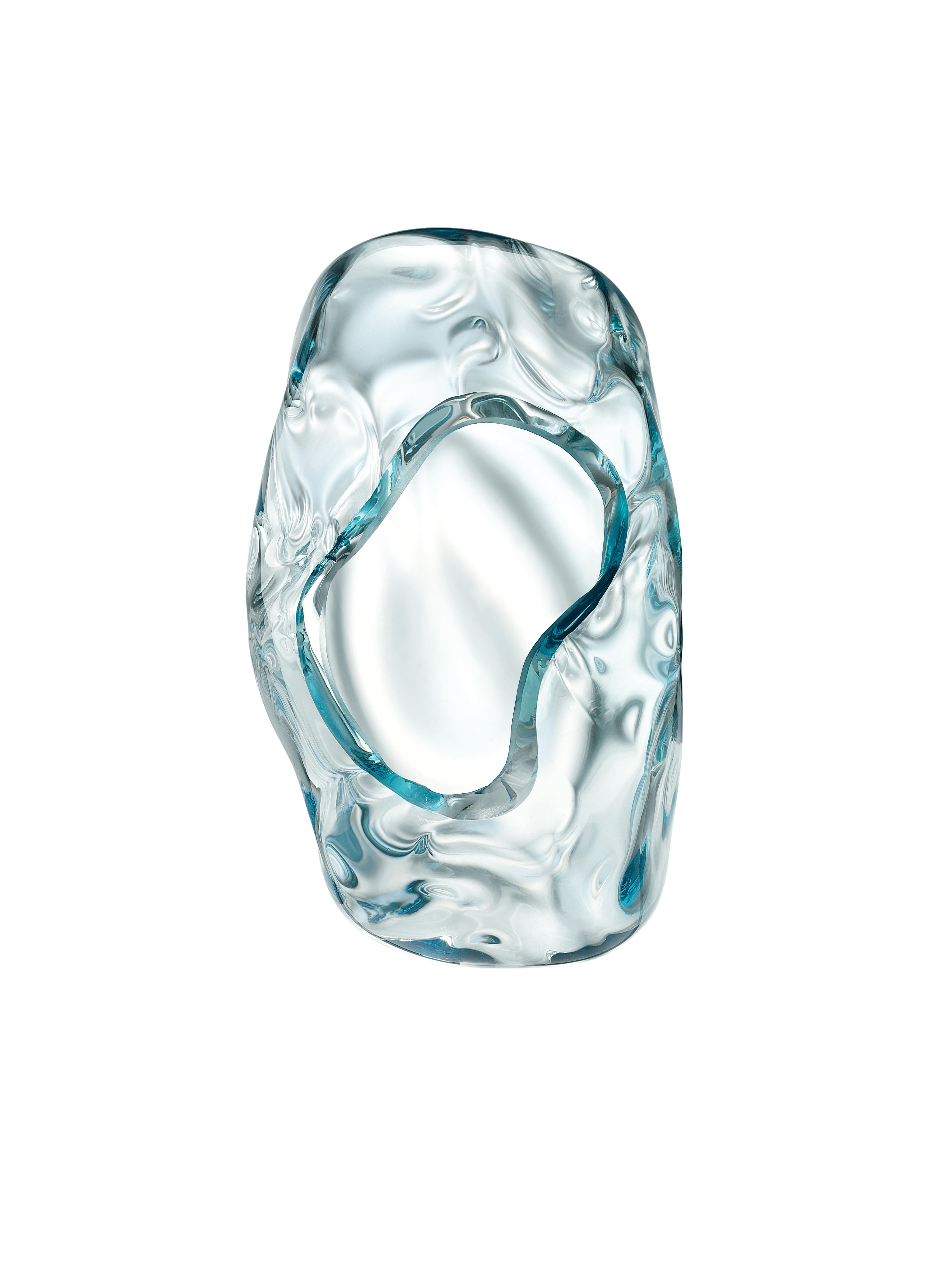 Blue (Aquamarine_AQ) Hanami 7297 Suspension Lamp in Glass, by Barovier & Toso 4