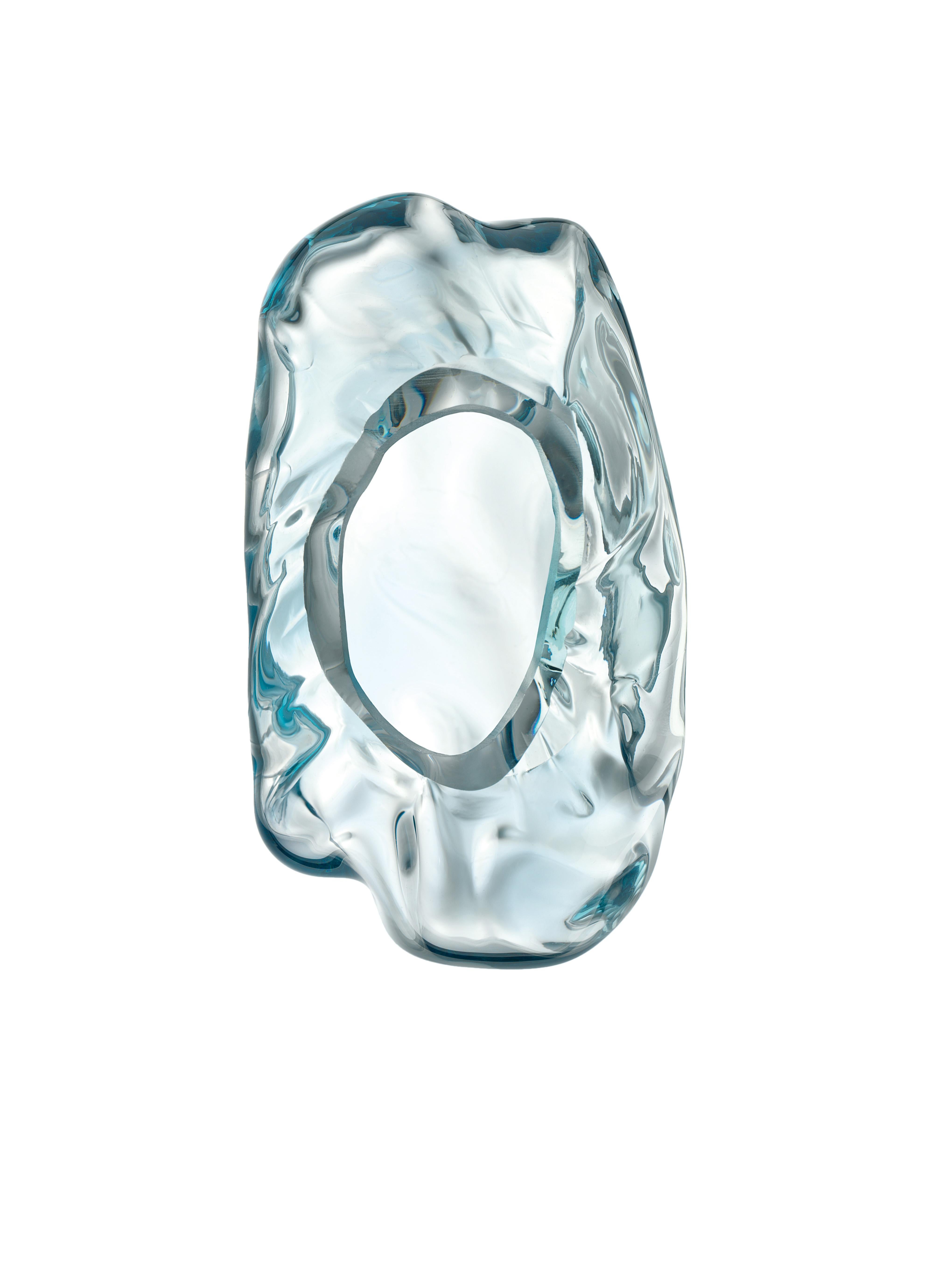 Blue (Aquamarine_AQ) Hanami 7297 Suspension Lamp in Glass, by Barovier & Toso 5