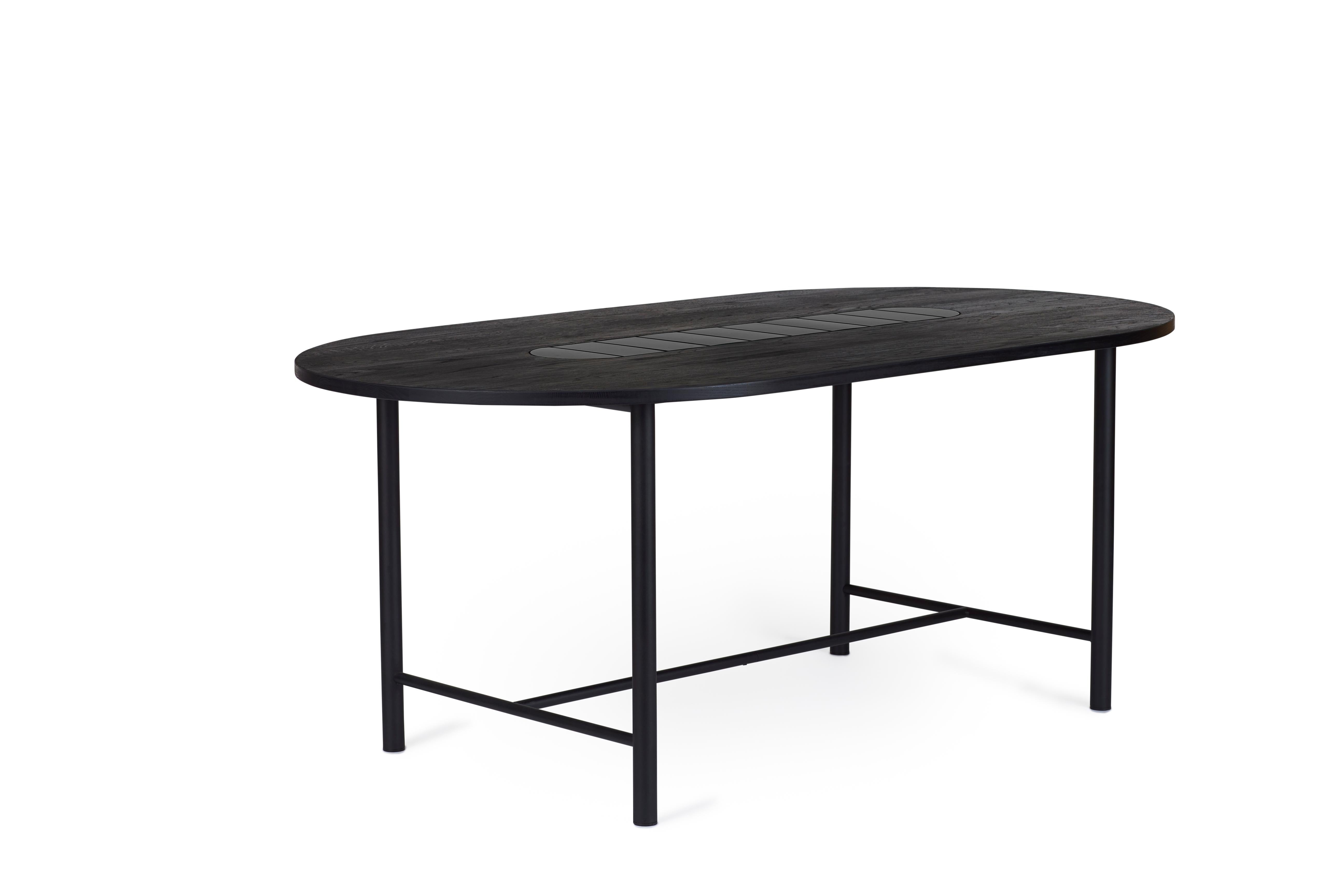 For Sale: Black (Soft black) Be My Guest Small Dining Table, by Charlotte Høncke from Warm Nordic 2