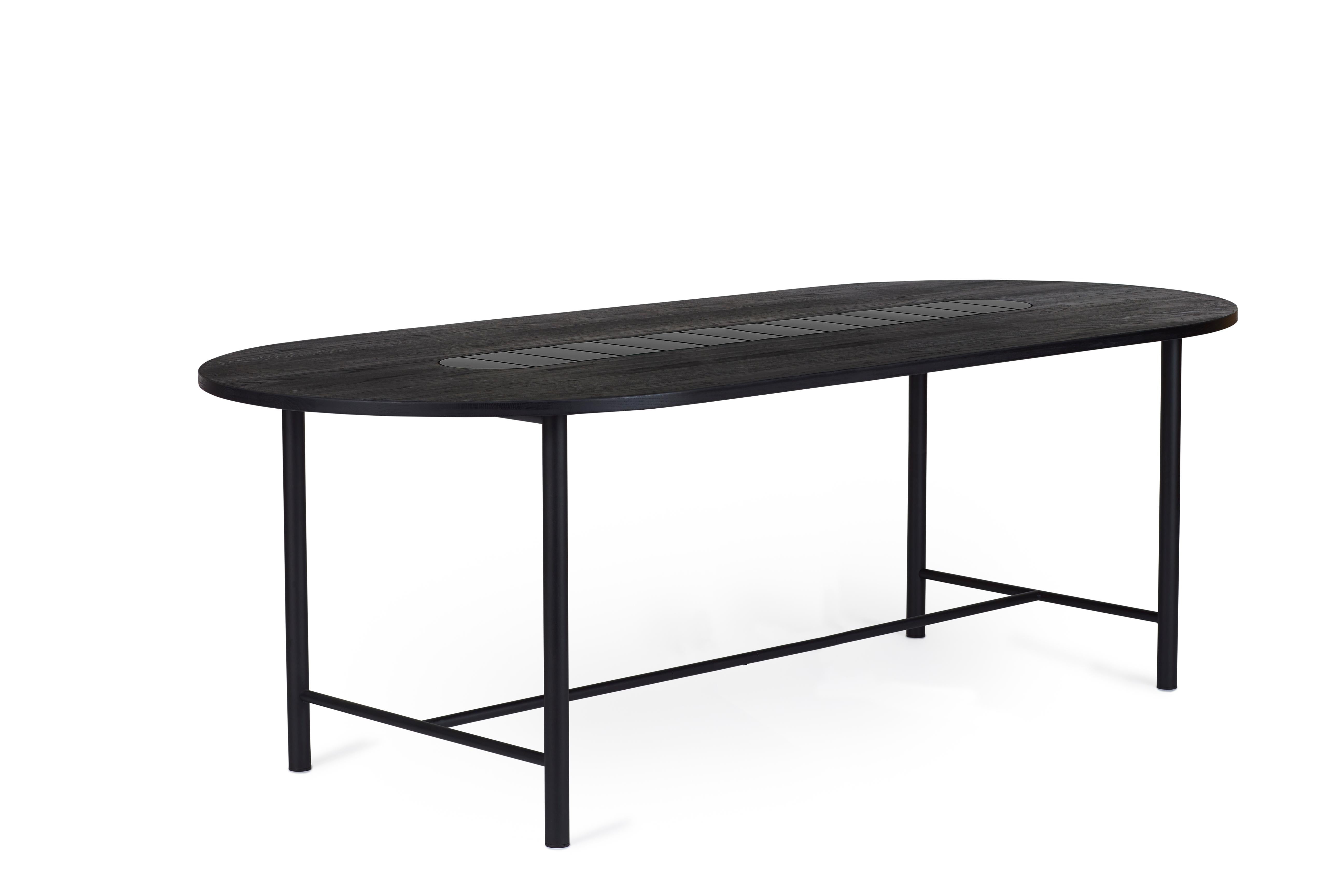 For Sale: Black (Soft black) Be My Guest Large Dining Table, by Charlotte Høncke from Warm Nordic 2