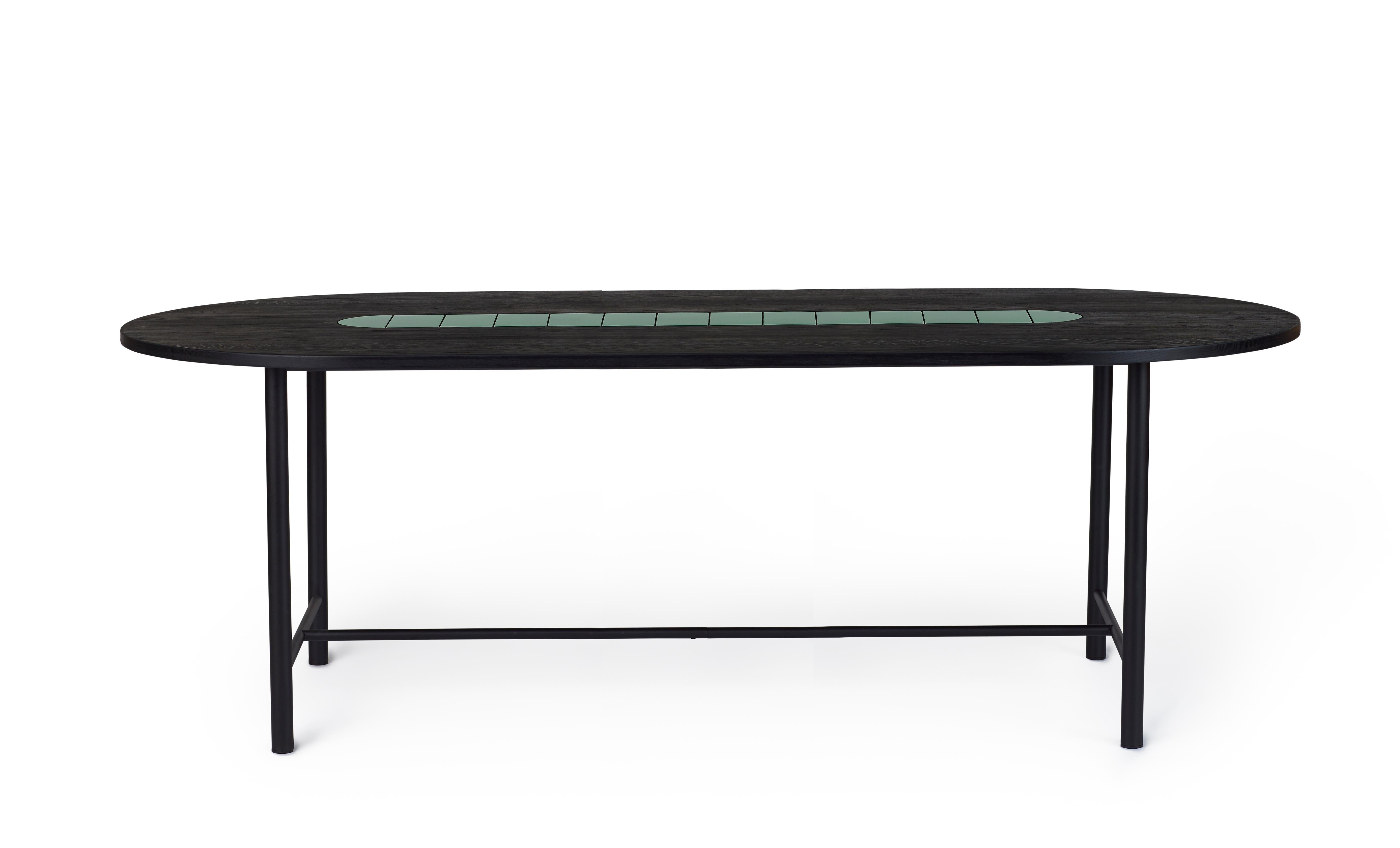 For Sale: Green (Forest green) Be My Guest Large Dining Table, by Charlotte Høncke from Warm Nordic