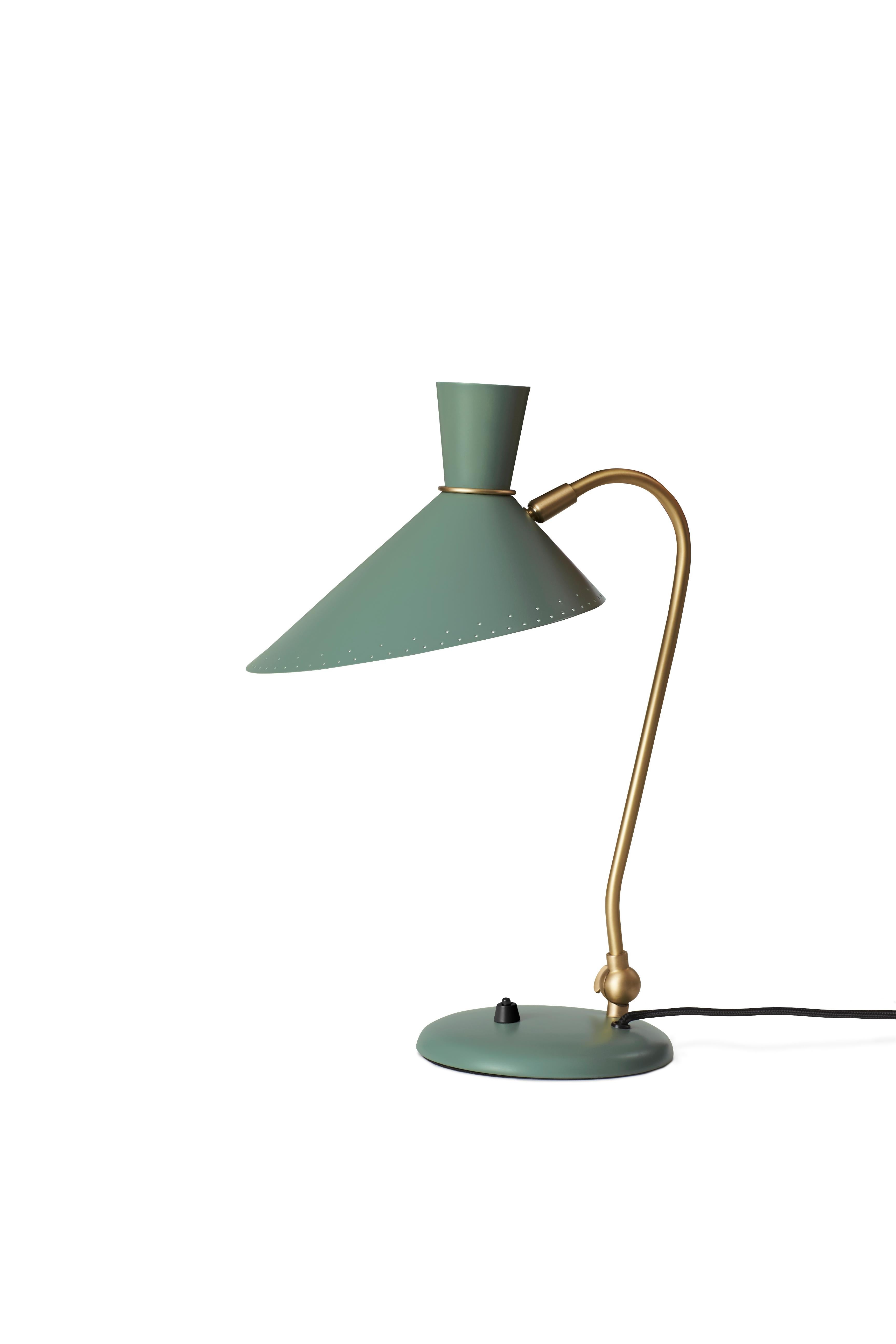 En vente : Green (Dusty Green) Lampe de table Bloom:: par Svend Aage Holm-Sørensen de Warm Nordic