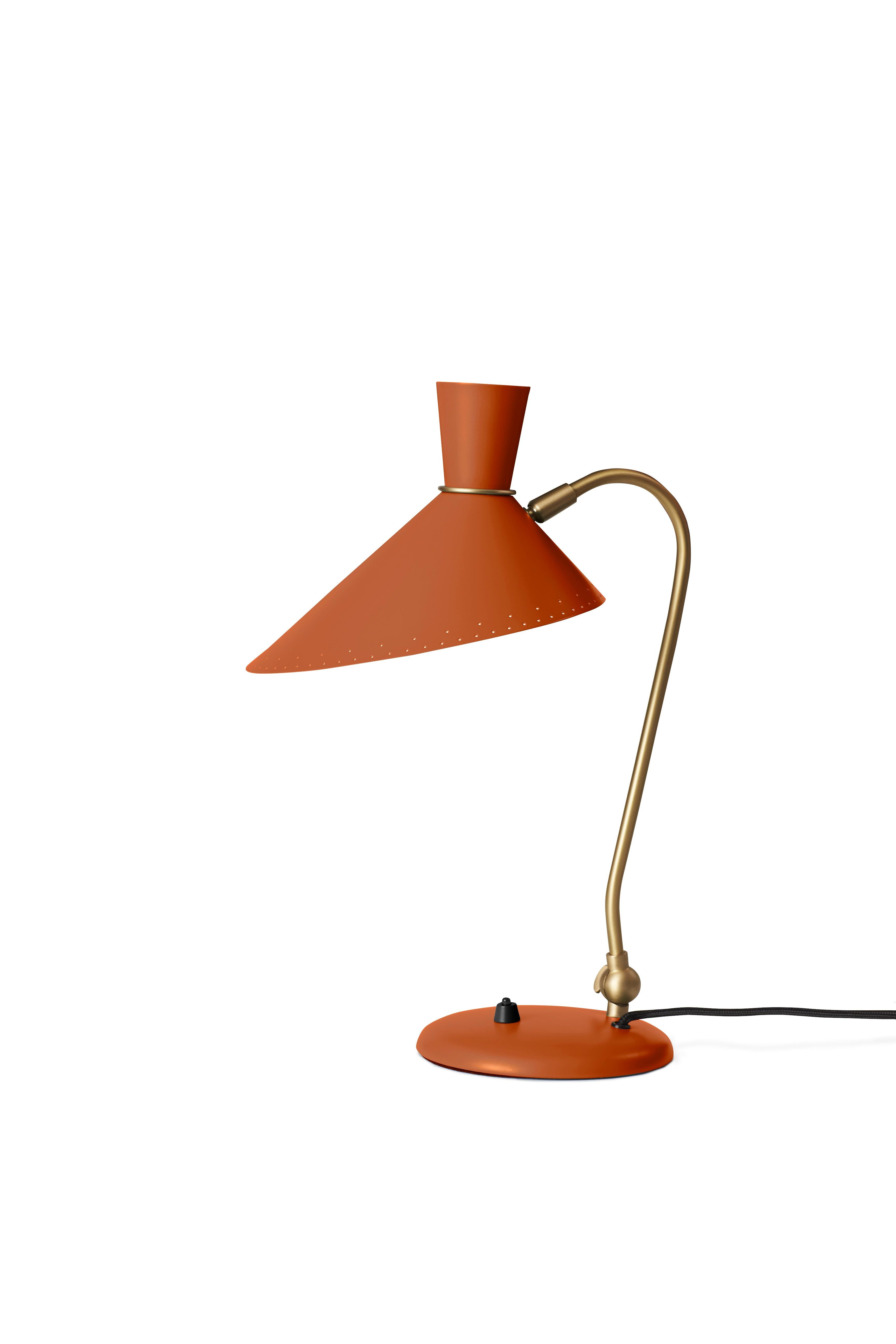 For Sale: Red (Rusty Red) Bloom Table Lamp, by Svend Aage Holm-Sørensen from Warm Nordic