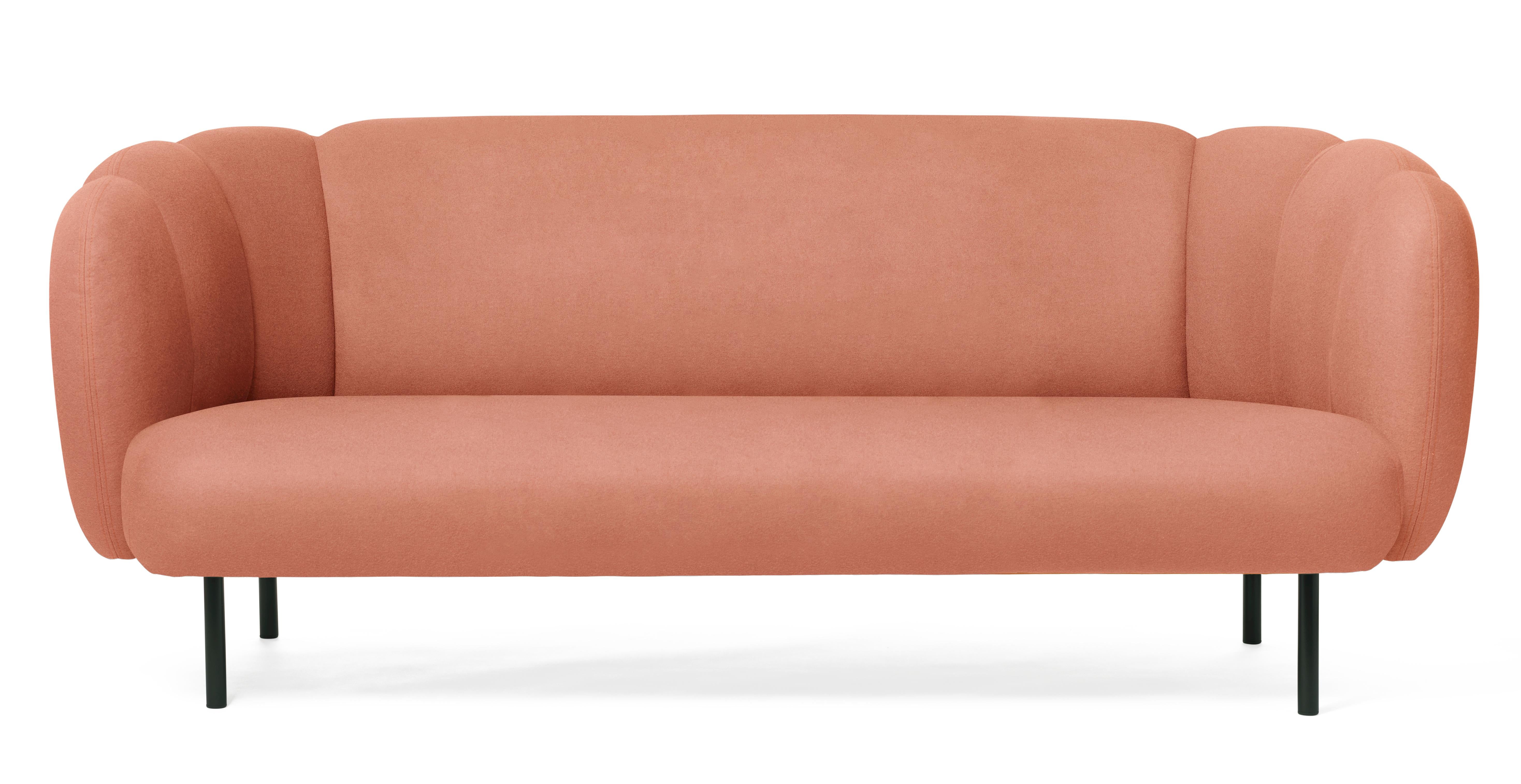 For Sale: Pink (Hero 511) Cape 3-Seat Stitch Sofa, by Charlotte Høncke from Warm Nordic
