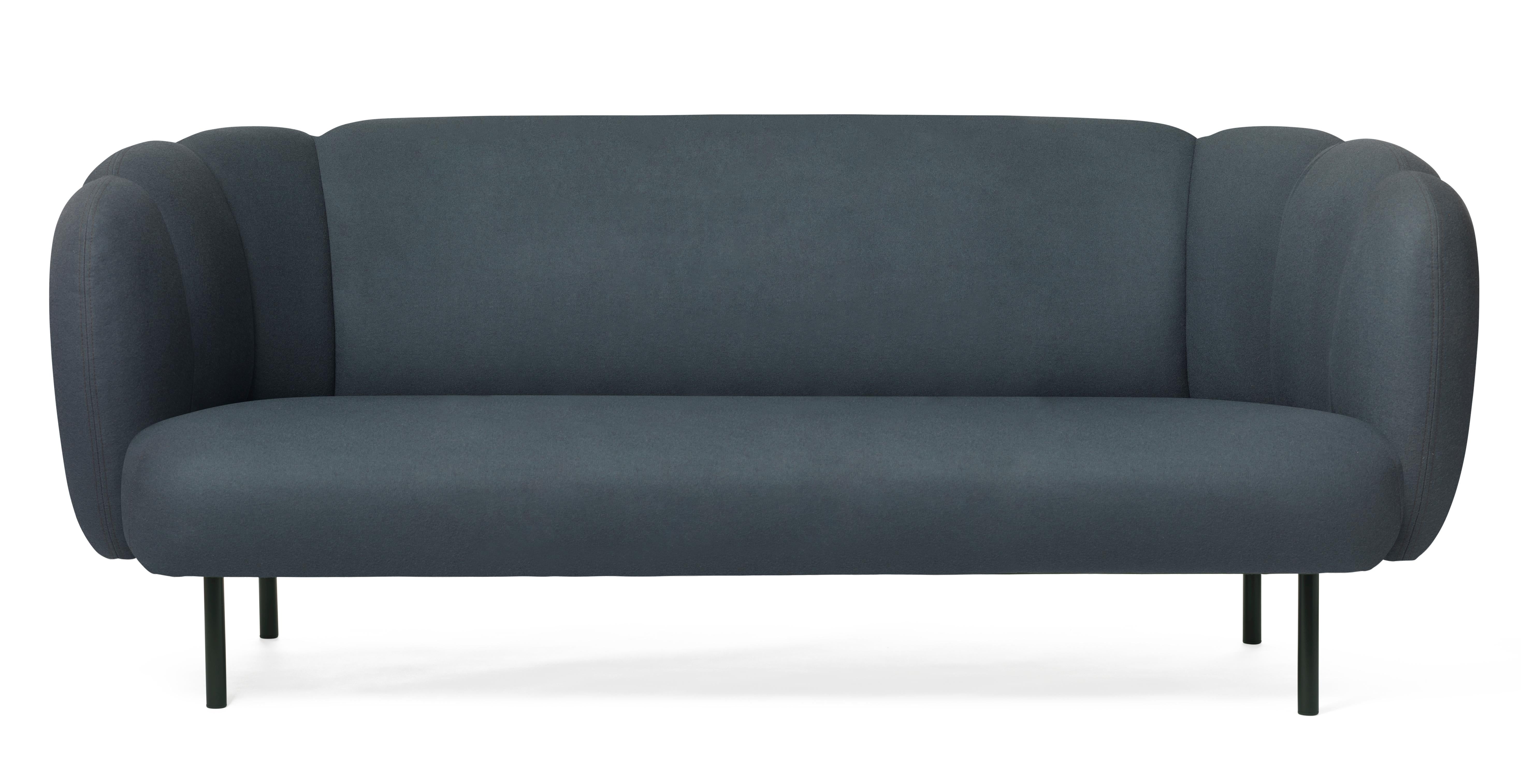 For Sale: Blue (Hero 991) Cape 3-Seat Stitch Sofa, by Charlotte Høncke from Warm Nordic