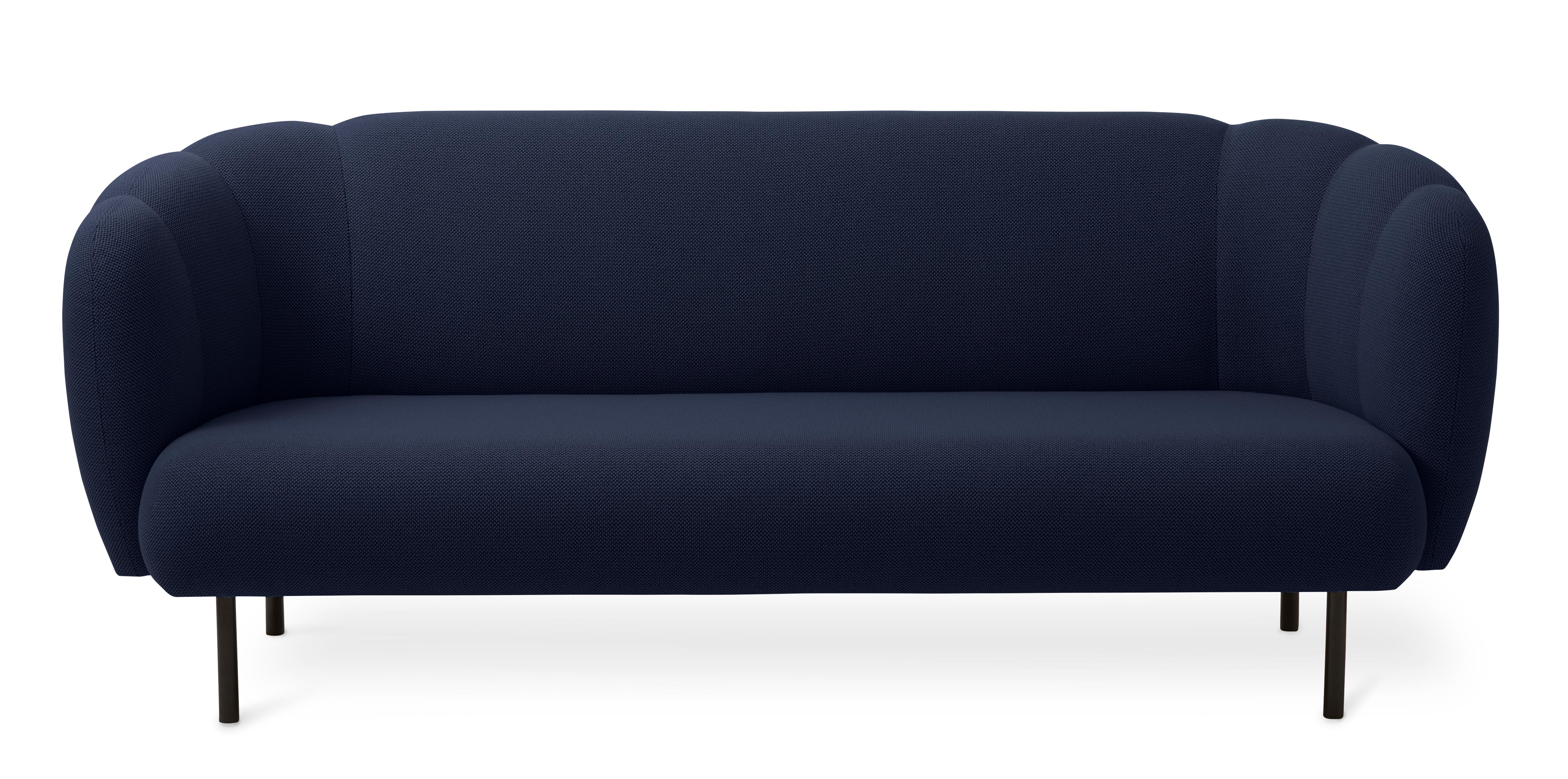 For Sale: Blue (Merit 005) Cape 3-Seat Stitch Sofa, by Charlotte Høncke from Warm Nordic