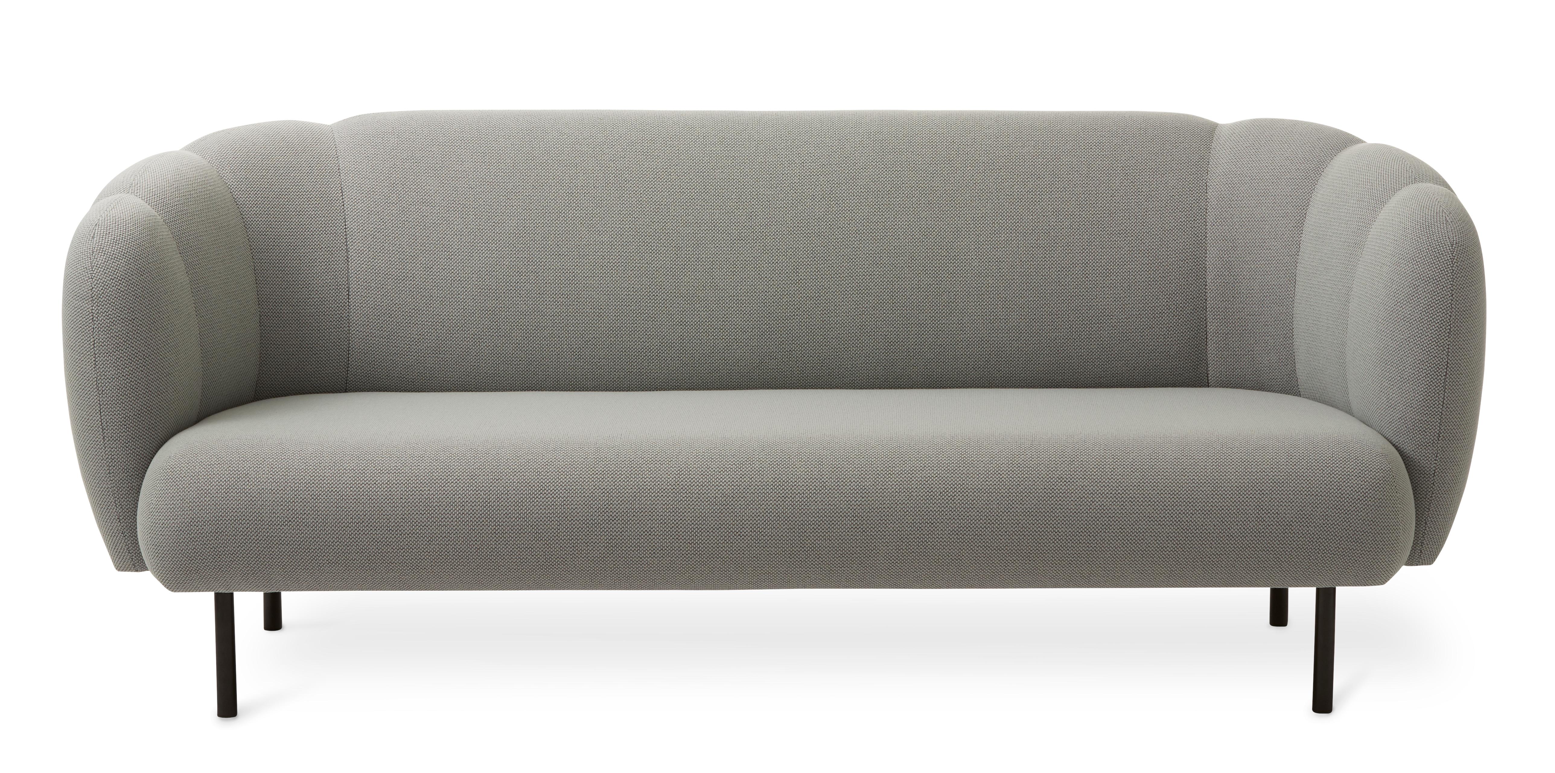 For Sale: Gray (Merit 016) Cape 3-Seat Stitch Sofa, by Charlotte Høncke from Warm Nordic