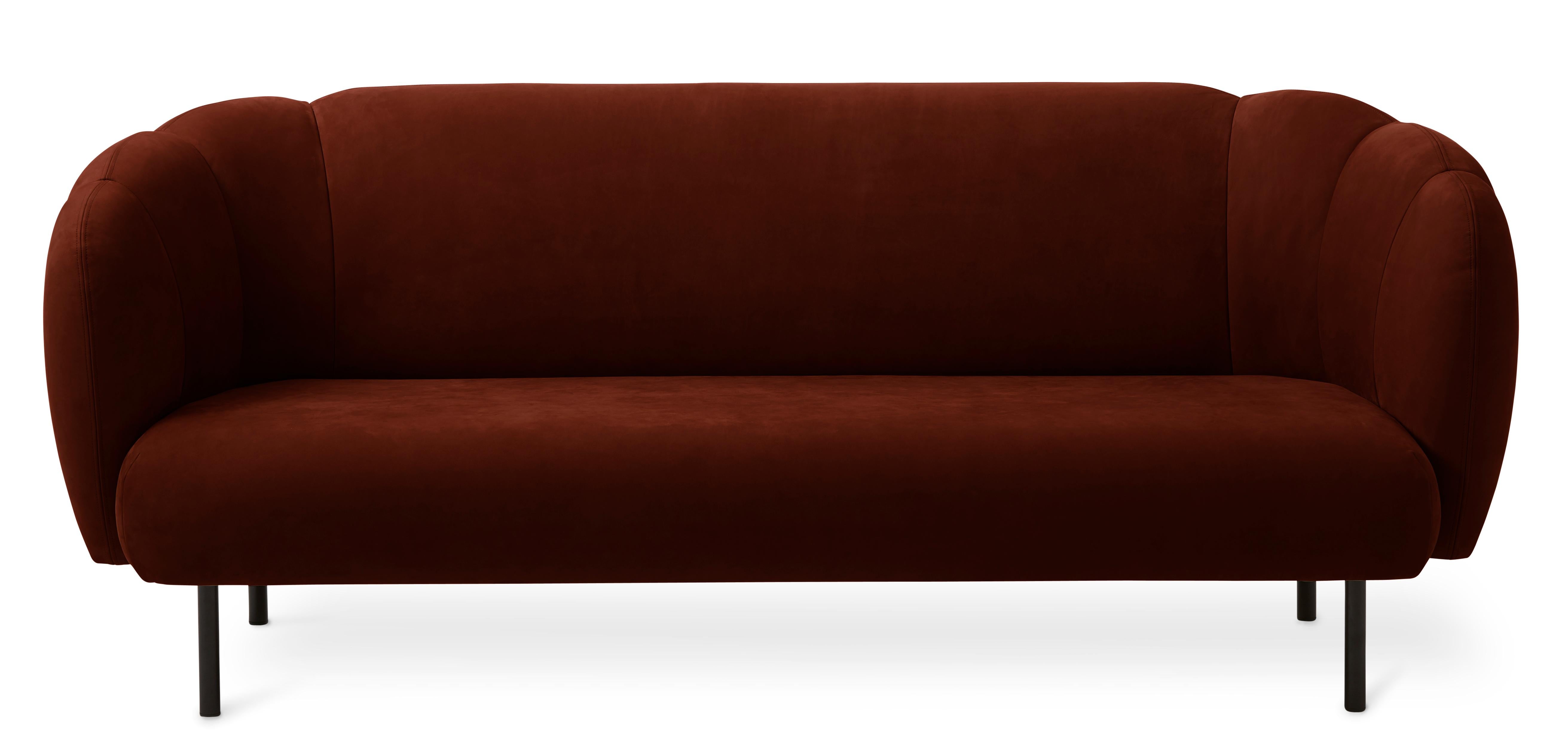 For Sale: Brown (Nabuk Terra) Cape 3-Seat Stitch Sofa, by Charlotte Høncke from Warm Nordic