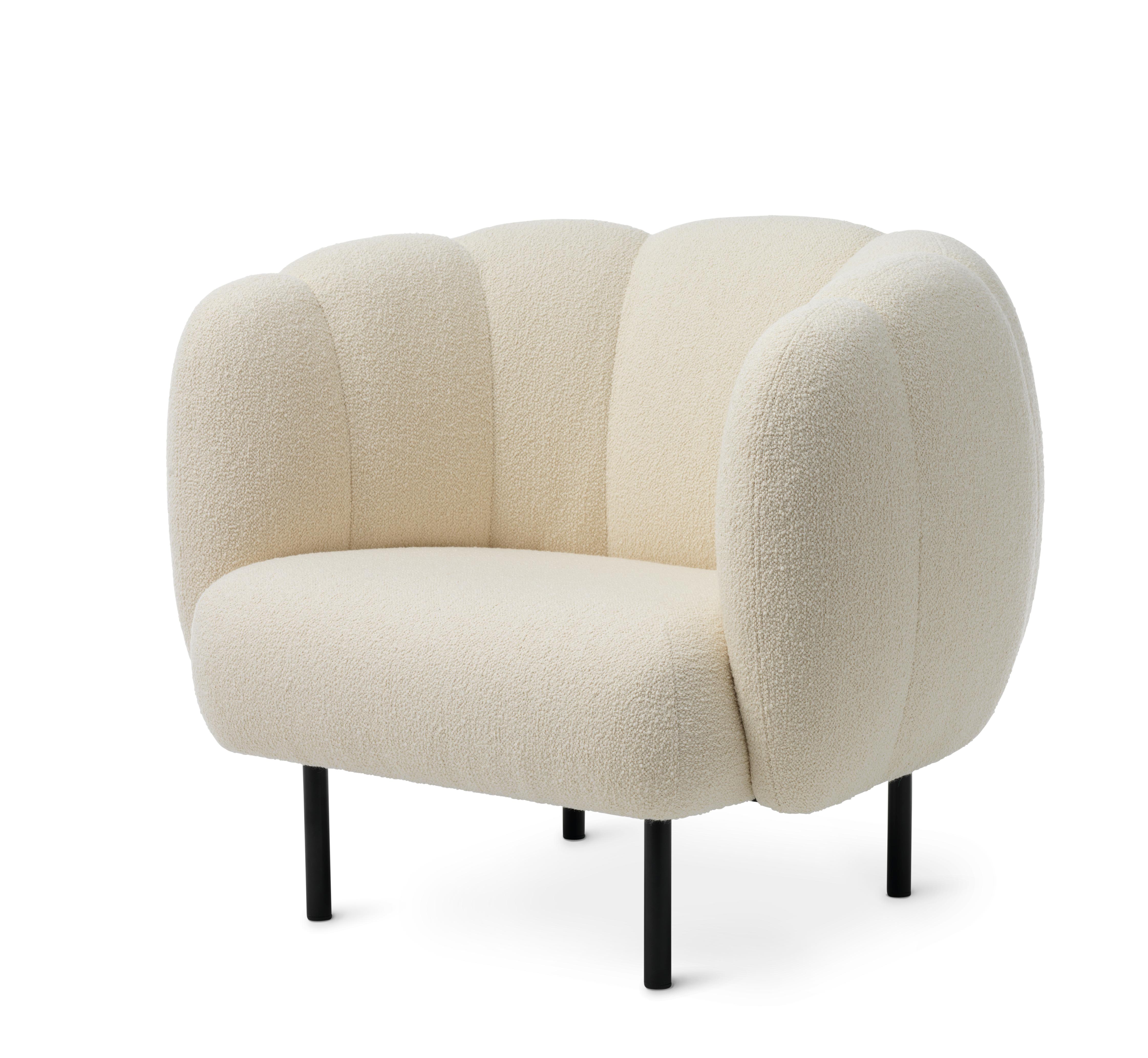 For Sale: White (Barnum 24) Cape Lounge Chair with Stitches, by Charlotte Høncke from Warm Nordic 2