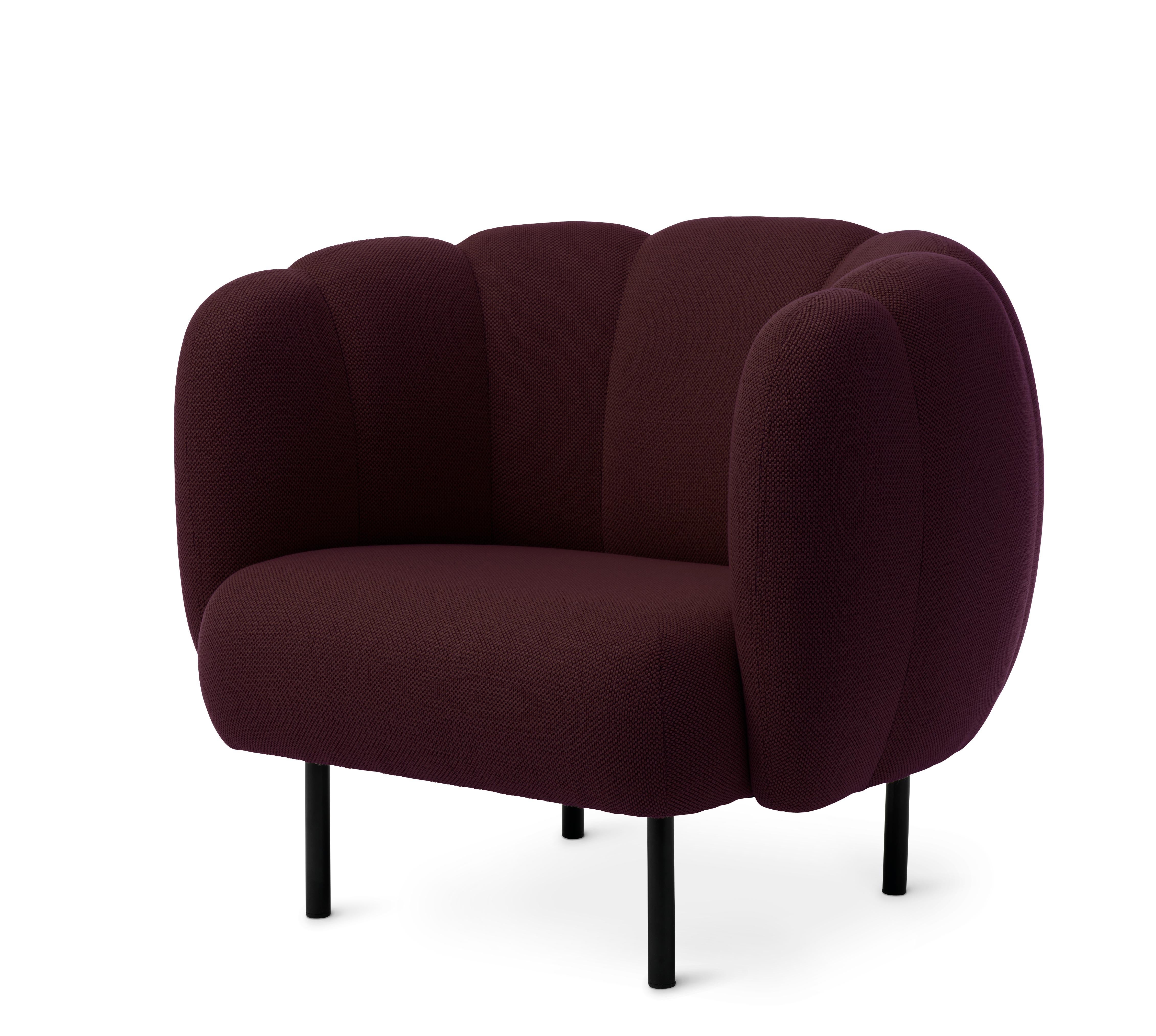 For Sale: Purple (Merit 040) Cape Lounge Chair with Stitches, by Charlotte Høncke from Warm Nordic 2