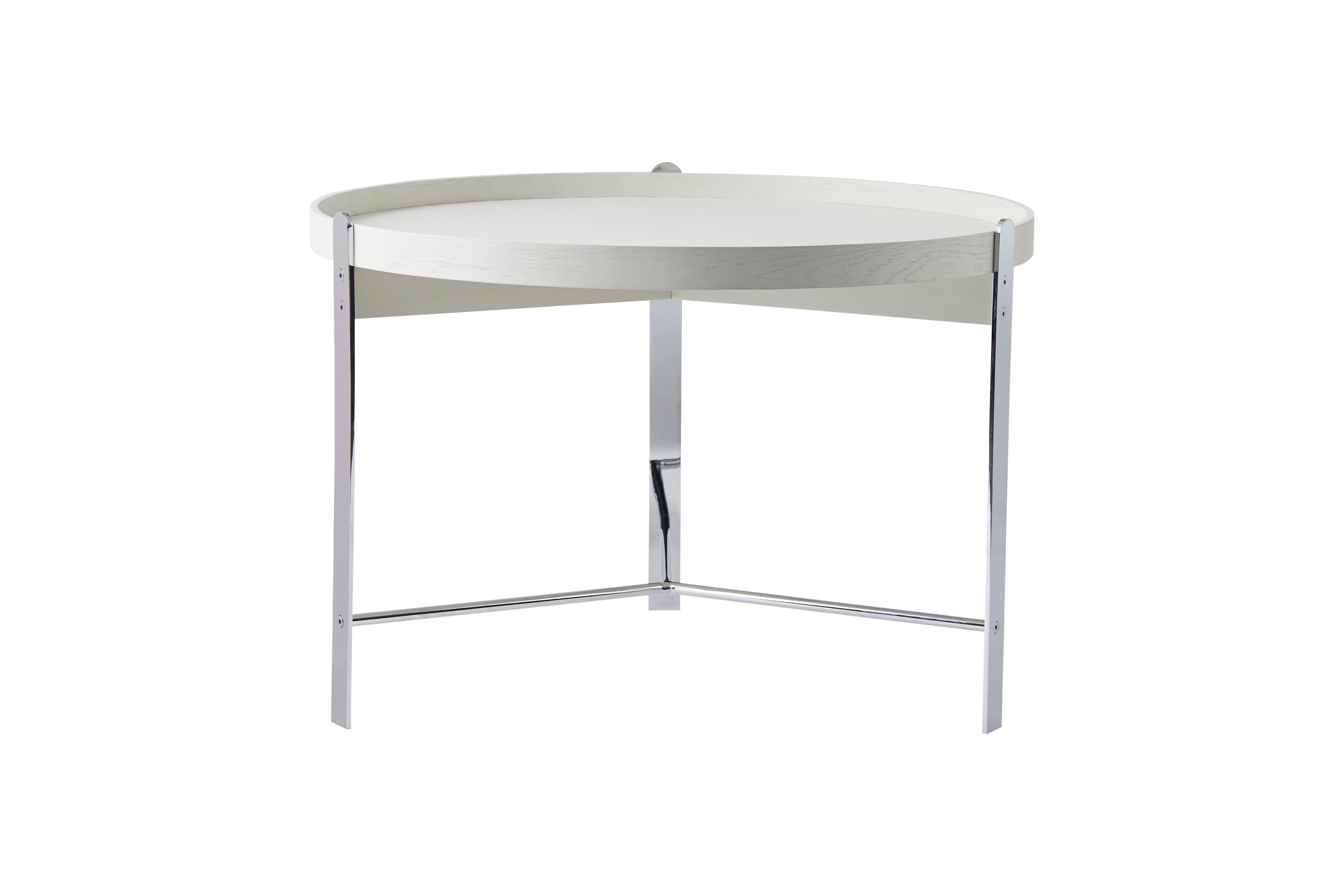 For Sale: White (White Oak/Chrome) Compose Coffee Table, by Charlotte Høncke from Warm Nordic