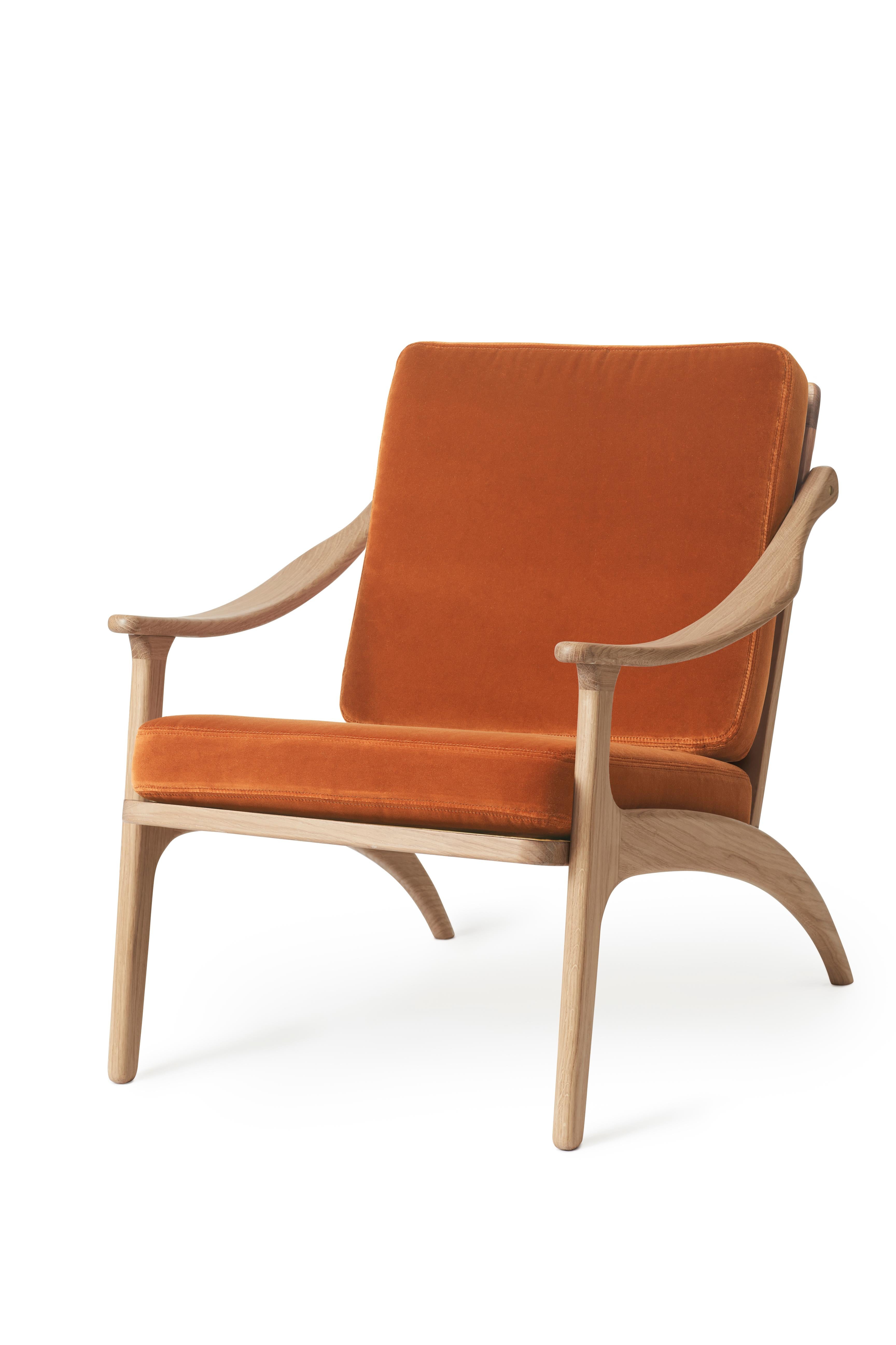 For Sale: Brown (Ritz 8008) Lean Back Monochrome Lounge Chair in Oak, by Arne Hovmand-Olsen from Warm Nordic