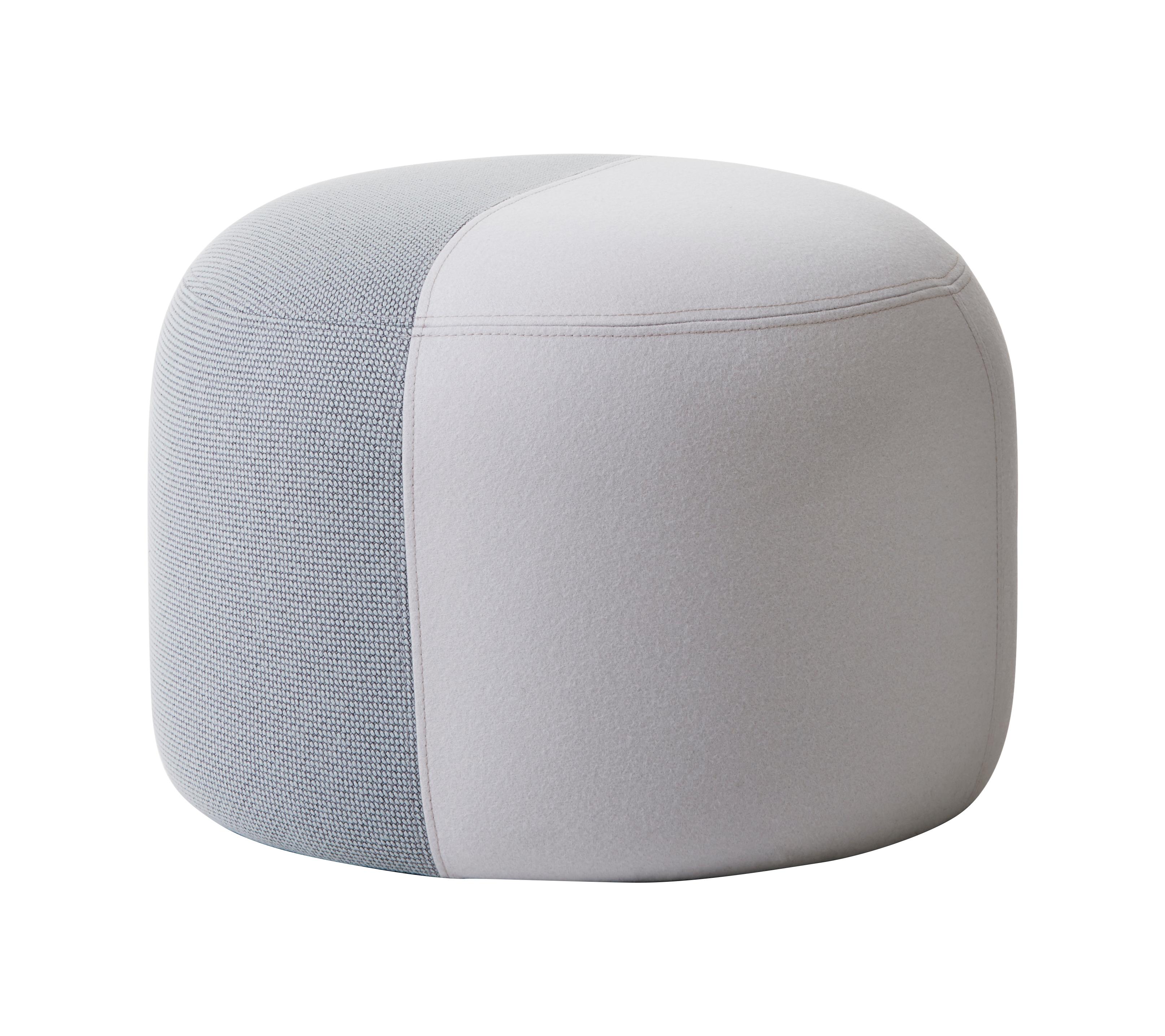 For Sale: Gray (Merit 016,Hero 101) Dainty Pouf, by Charlotte Høncke from Warm Nordic