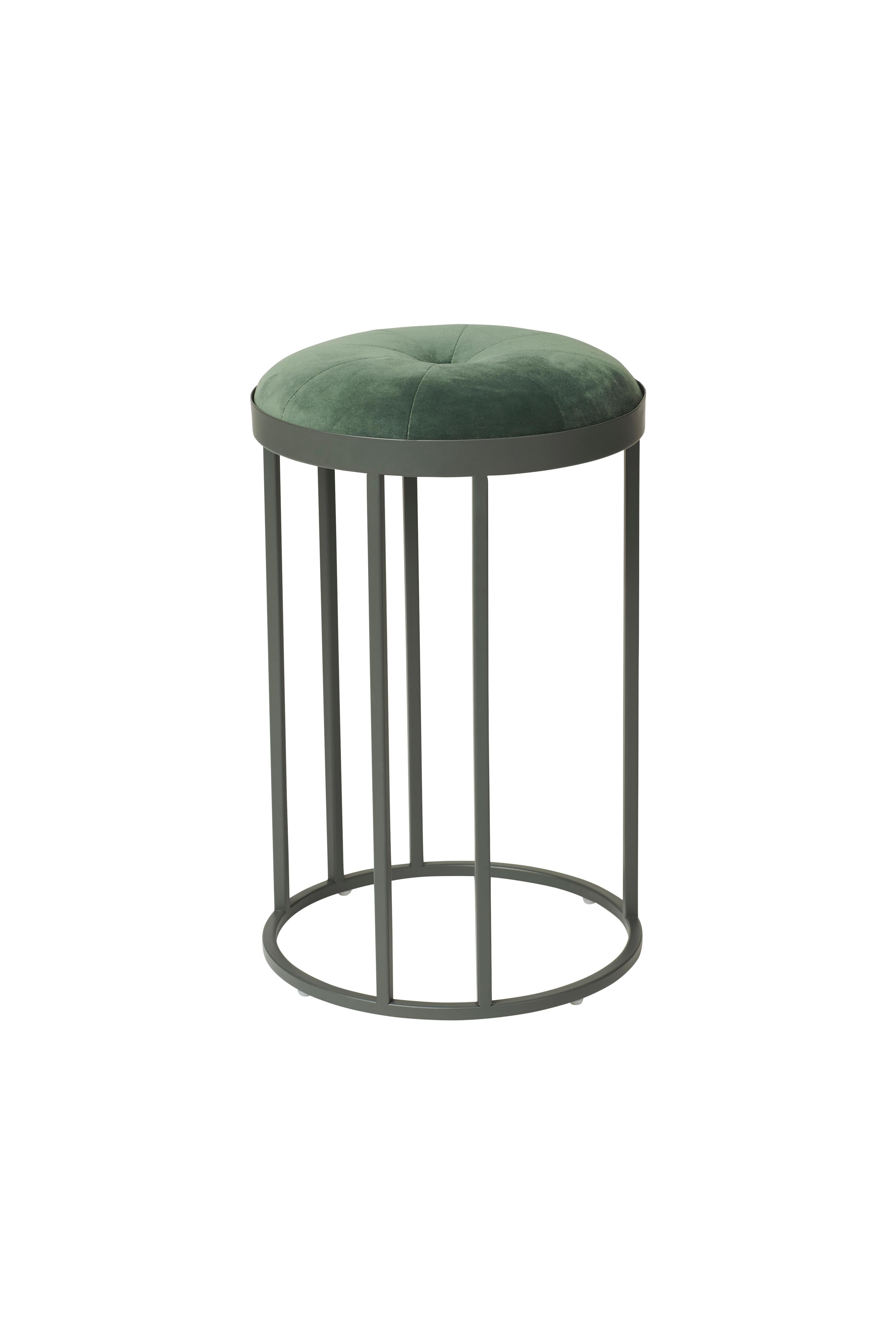 For Sale: Green (Forest green) Daisy Stool, by Sabine Stougaard from Warm Nordic
