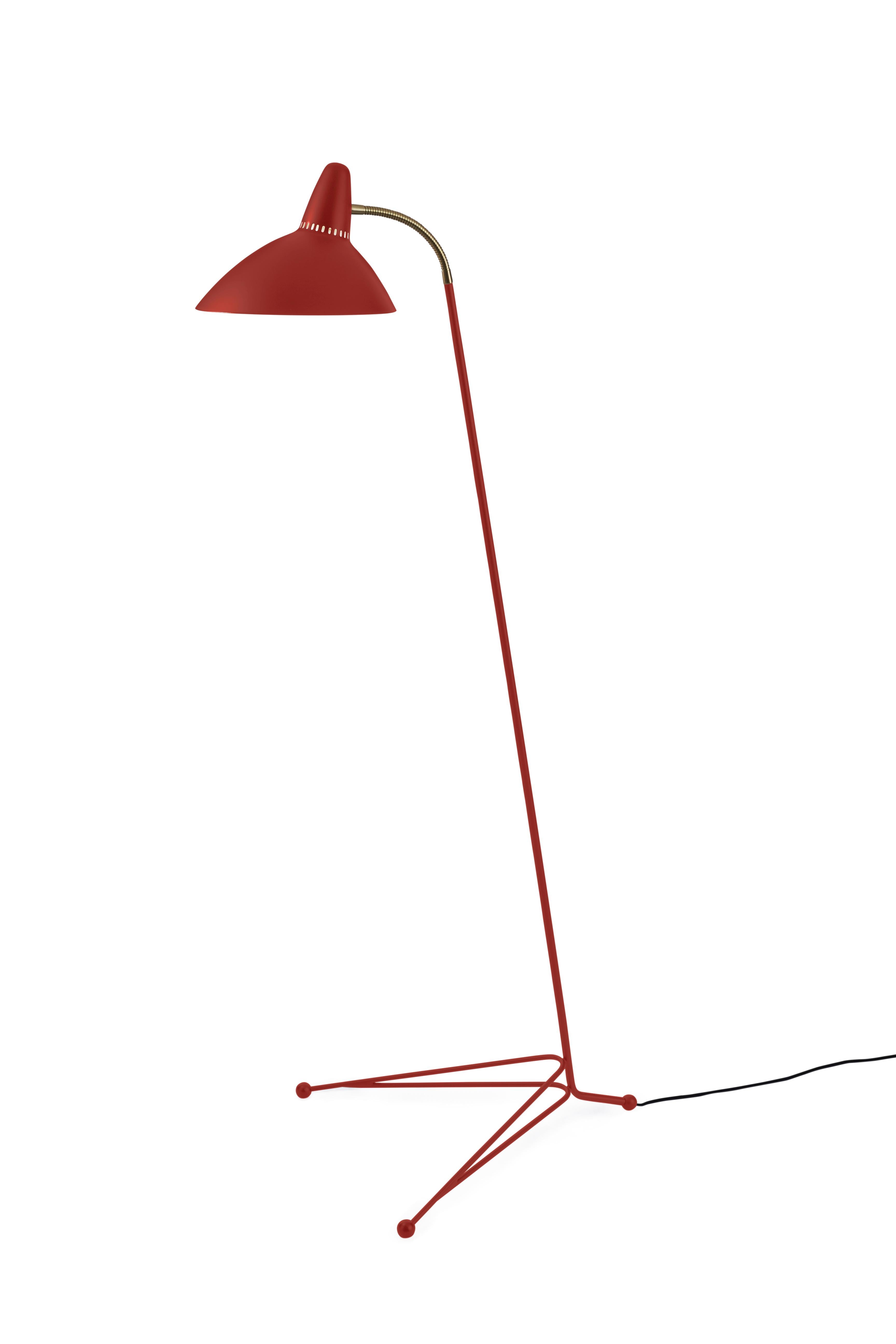 For Sale: Red (Red Grape) Lightsome Floor Lamp, by Svend Aage Holm Sorensen from Warm Nordic
