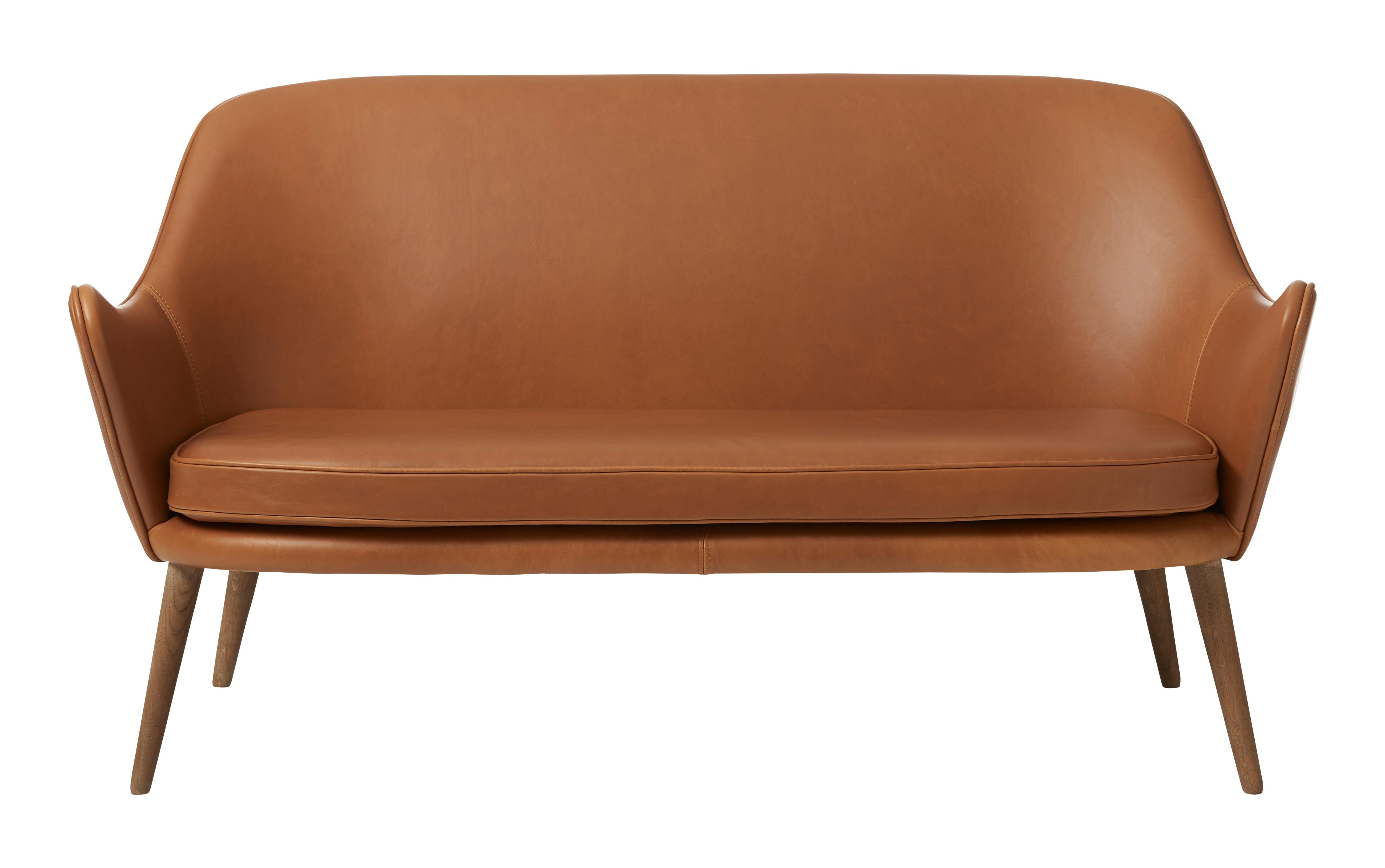 Im Angebot: Dwell 2-Sitz-Sofa, von Hans Olsen aus Warm Nordic, Brown (Silk 0250)