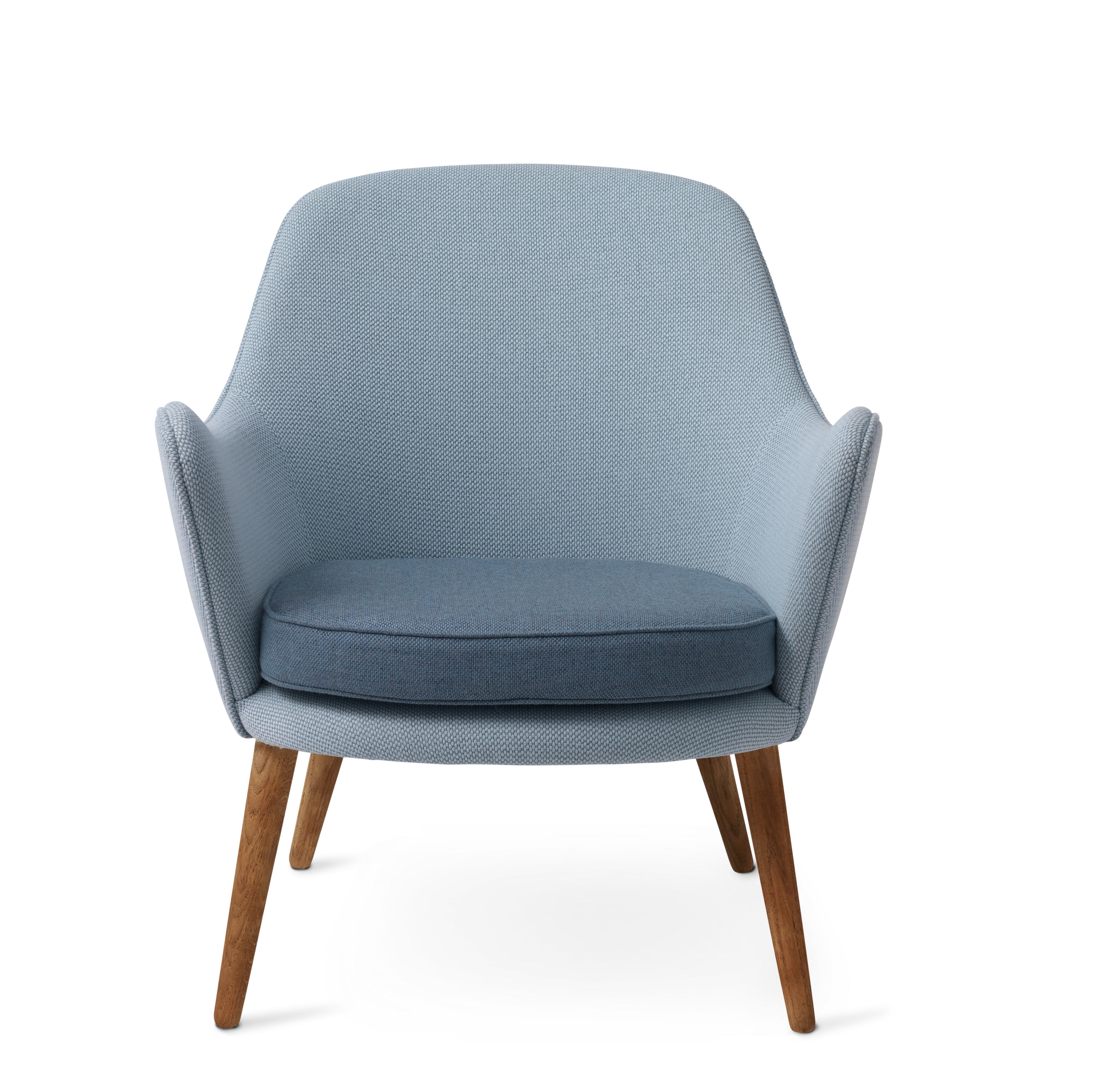 For Sale: Blue (Merit014/Rewool 768) Dwell Lounge Chair, by Hans Olsen from Warm Nordic
