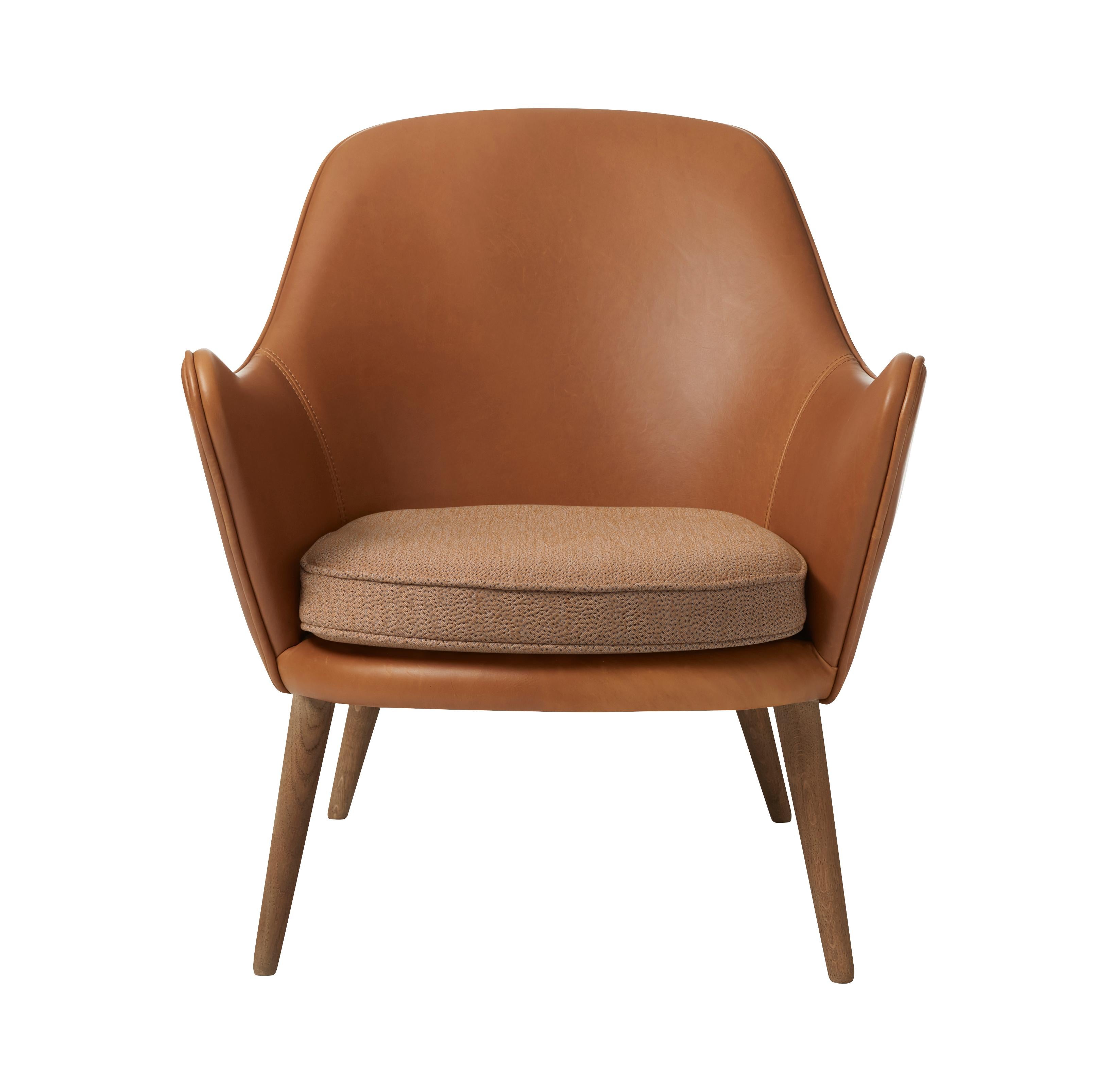 For Sale: Brown (Silk 0250) Dwell Lounge Chair, by Hans Olsen from Warm Nordic