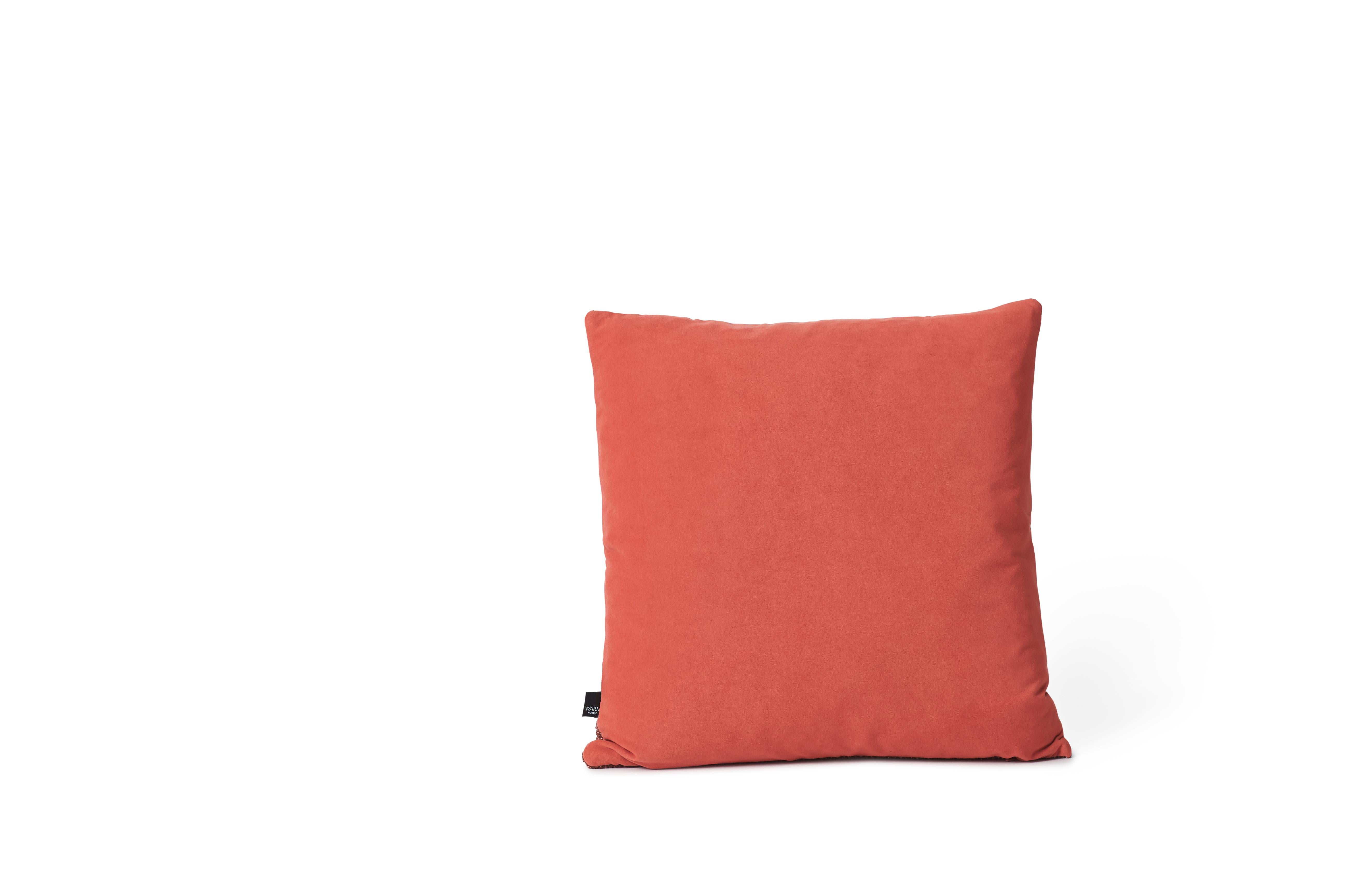 Brown (Rusty) Moodify Square Cushion, by Warm Nordic