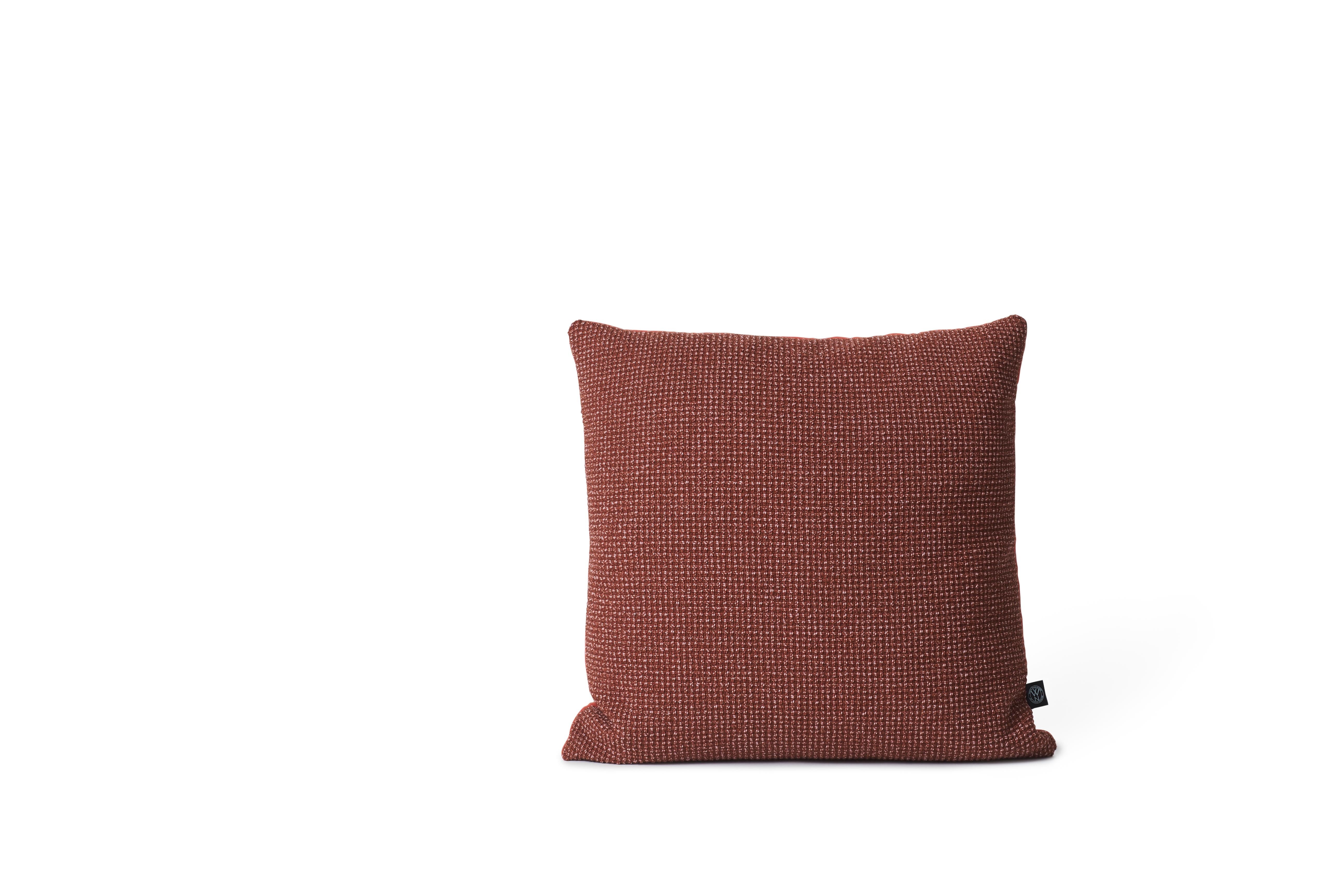 Brown (Rusty) Moodify Square Cushion, by Warm Nordic 2