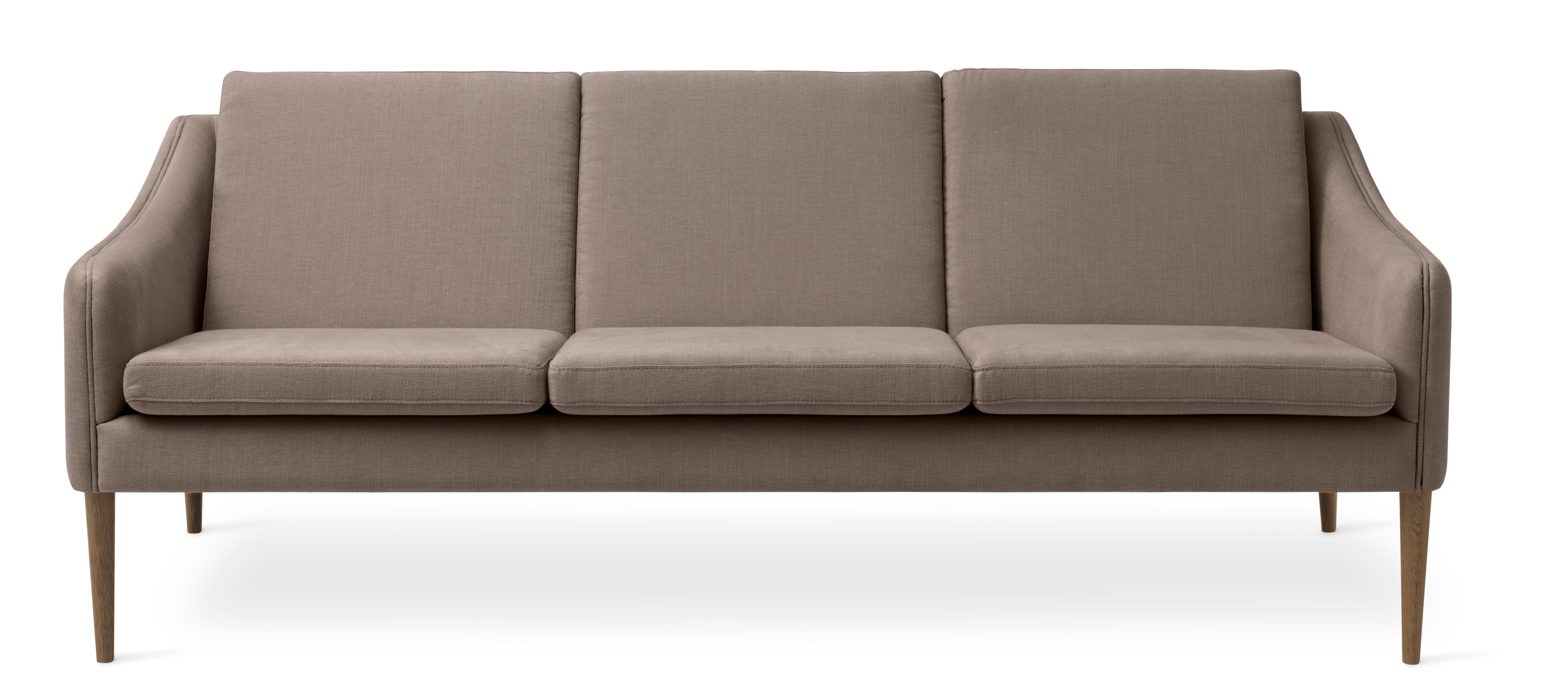 For Sale: Gray (Caleido 9998) Mr. Olsen 3-Seat Sofa with Smoked Oak Legs, by Hans Olsen from Warm Nordic