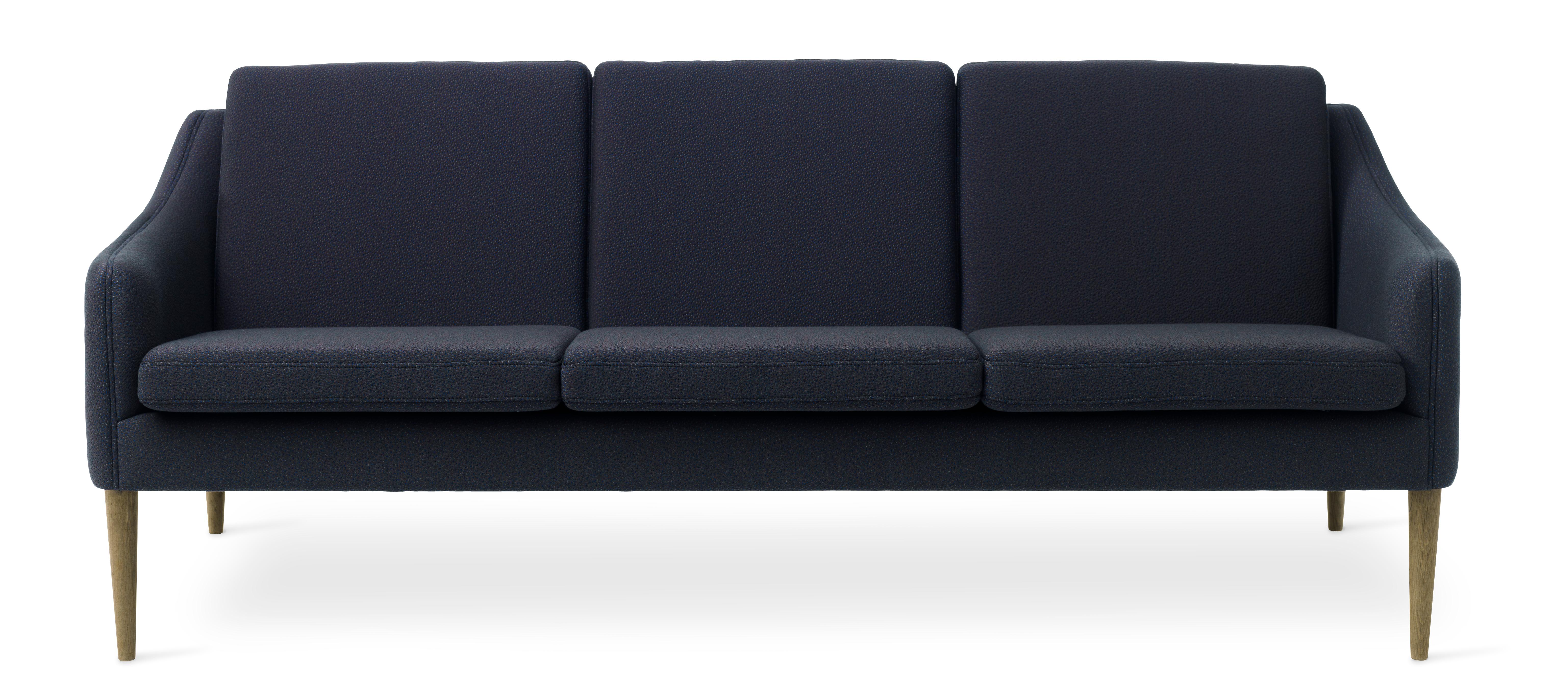 For Sale: Blue (Sprinkles 794) Mr. Olsen 3-Seat Sofa with Smoked Oak Legs, by Hans Olsen from Warm Nordic
