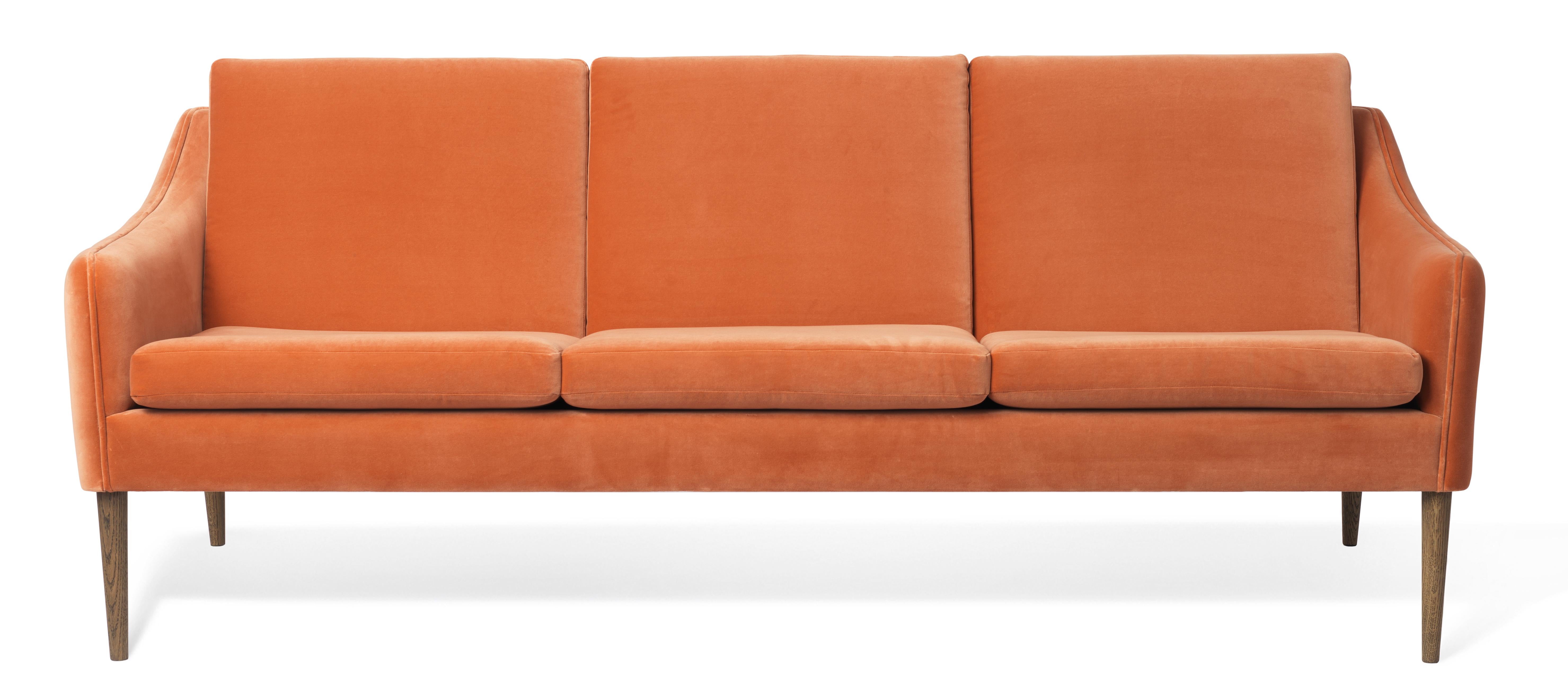 For Sale: Brown (Ritz 8008) Mr. Olsen 3-Seat Sofa with Smoked Oak Legs, by Hans Olsen from Warm Nordic