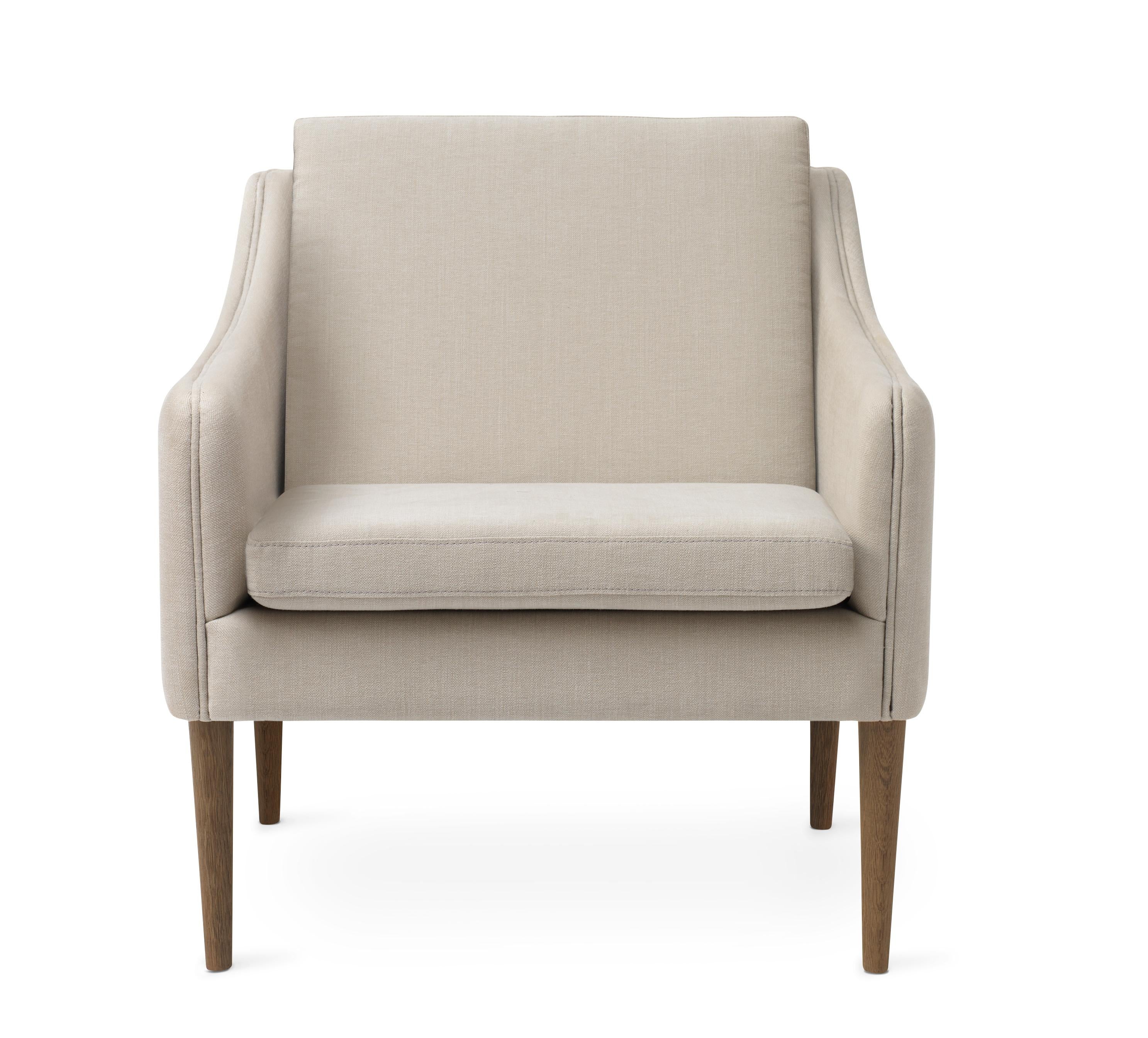 For Sale: Beige (Caleido 3790) Mr. Olsen Lounge Chair with Smoked Oak Legs, by Hans Olsen from Warm Nordic