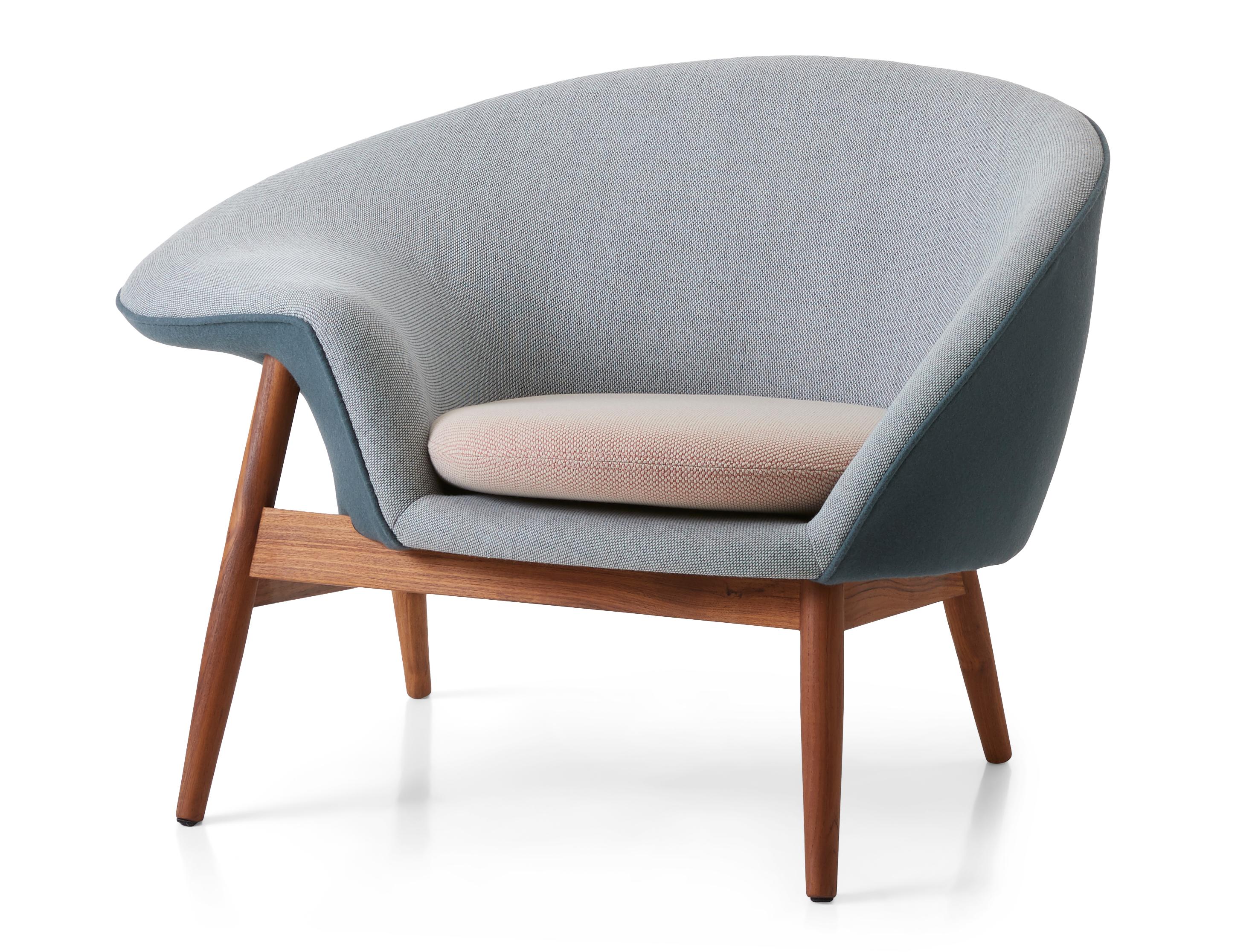 For Sale: Blue (Hero 991,Rewo828,Merit034) Fried Egg Three Tone Chair, by Hans Olsen from Warm Nordic 2